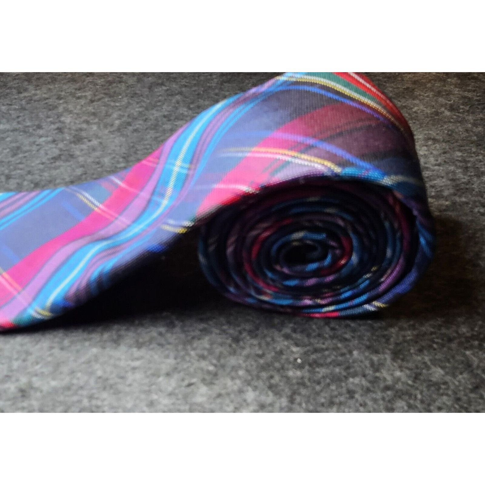 Ted Baker Ted Baker Tie 100% Silk Blue Repp Plaid USA Necktie Italy 62 Size ONE SIZE - 12 Thumbnail