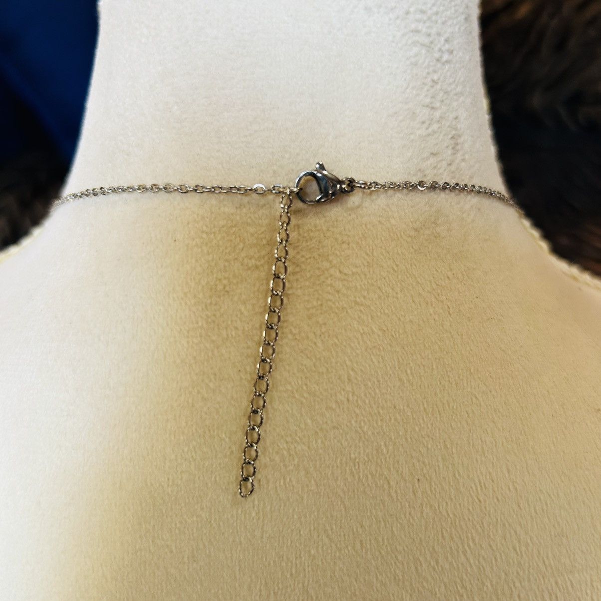 Handmade Handcrafted vintage bead drop pendant on chain necklace Size ONE SIZE - 4 Thumbnail