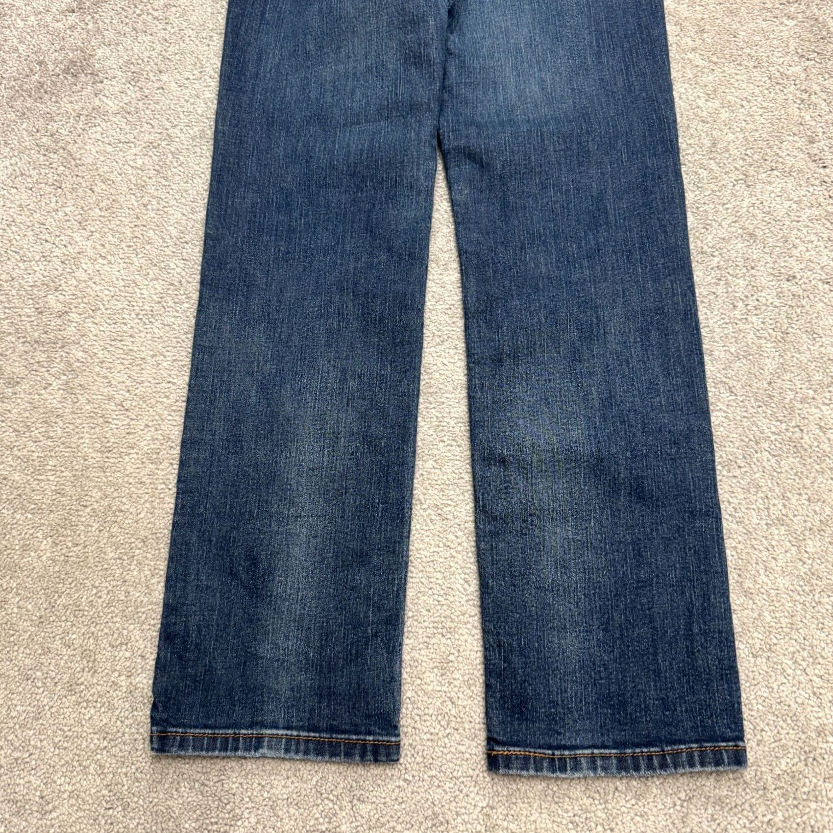 Levi's Levis 512 Slim Straight Jeans Blue Medium Wash 6 Women Denim 27in Waist 31in Inseam - 5-Pocket Button Zip Size 28" / US 6 / IT 42 - 4 Thumbnail