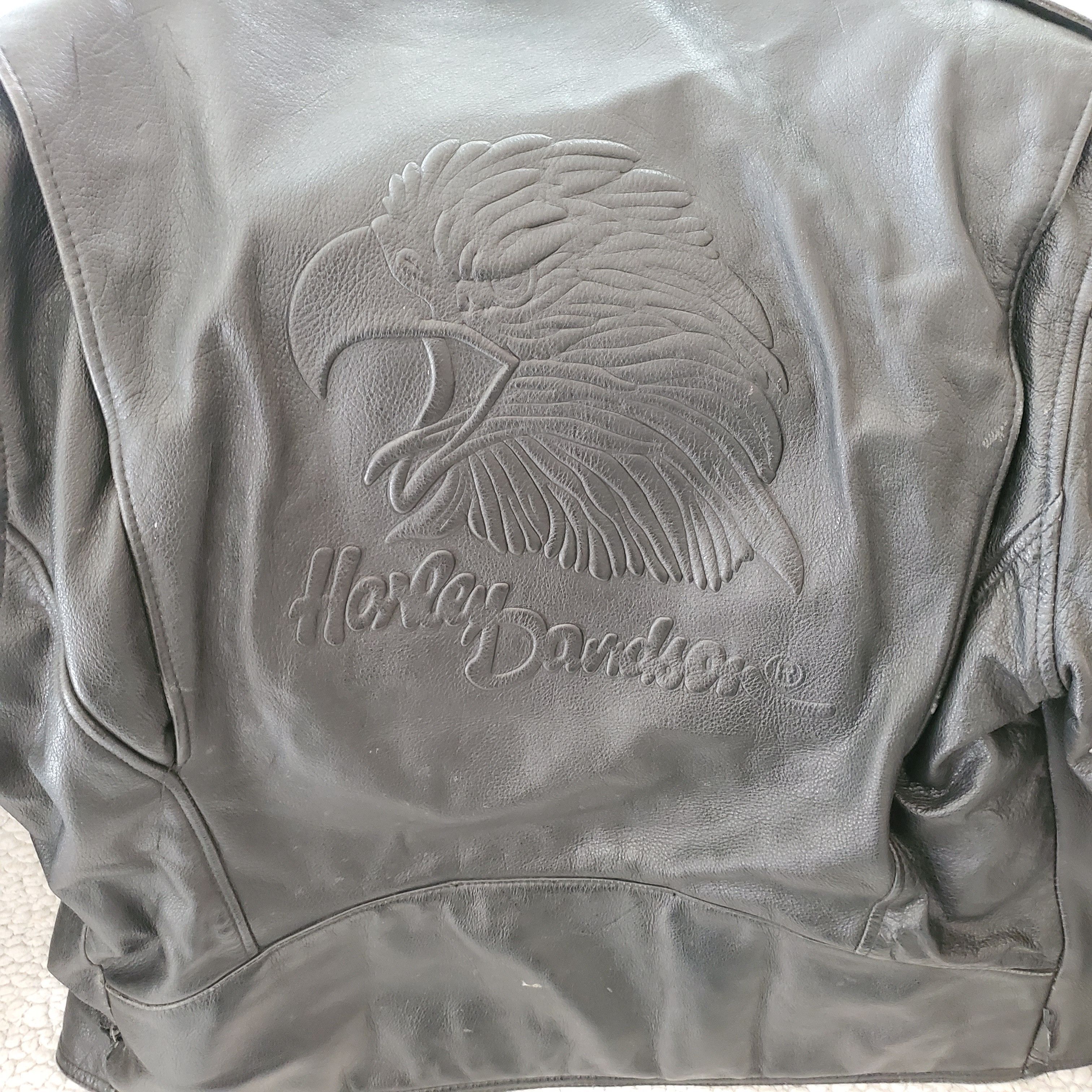Harley Davidson Genuine vintage Harley Davidson leather riding jacket Size US XL / EU 56 / 4 - 2 Thumbnail