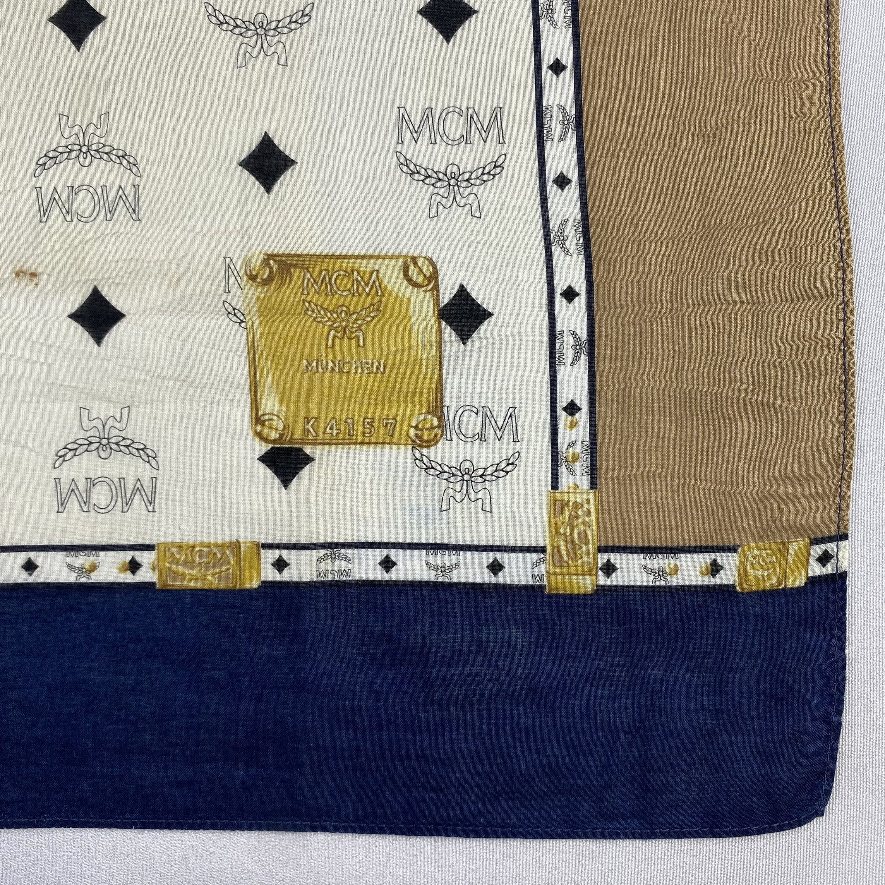 MCM × Vintage MCM Neckerchief / Bandana / Handkerchief-P1436 Size ONE SIZE - 3 Thumbnail