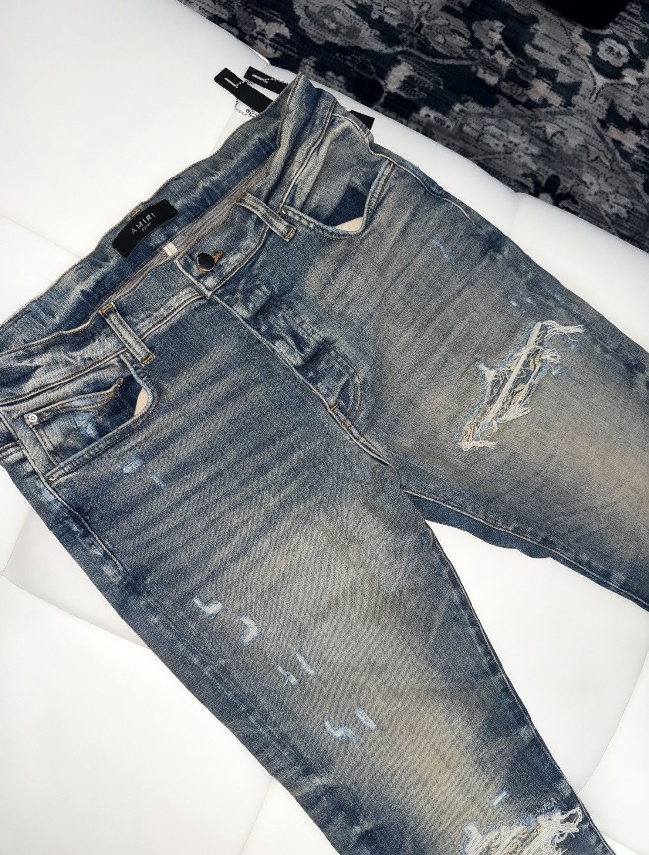 Amiri Amiri bandana denim patch mx1 jeans Size US 33 - 4 Thumbnail