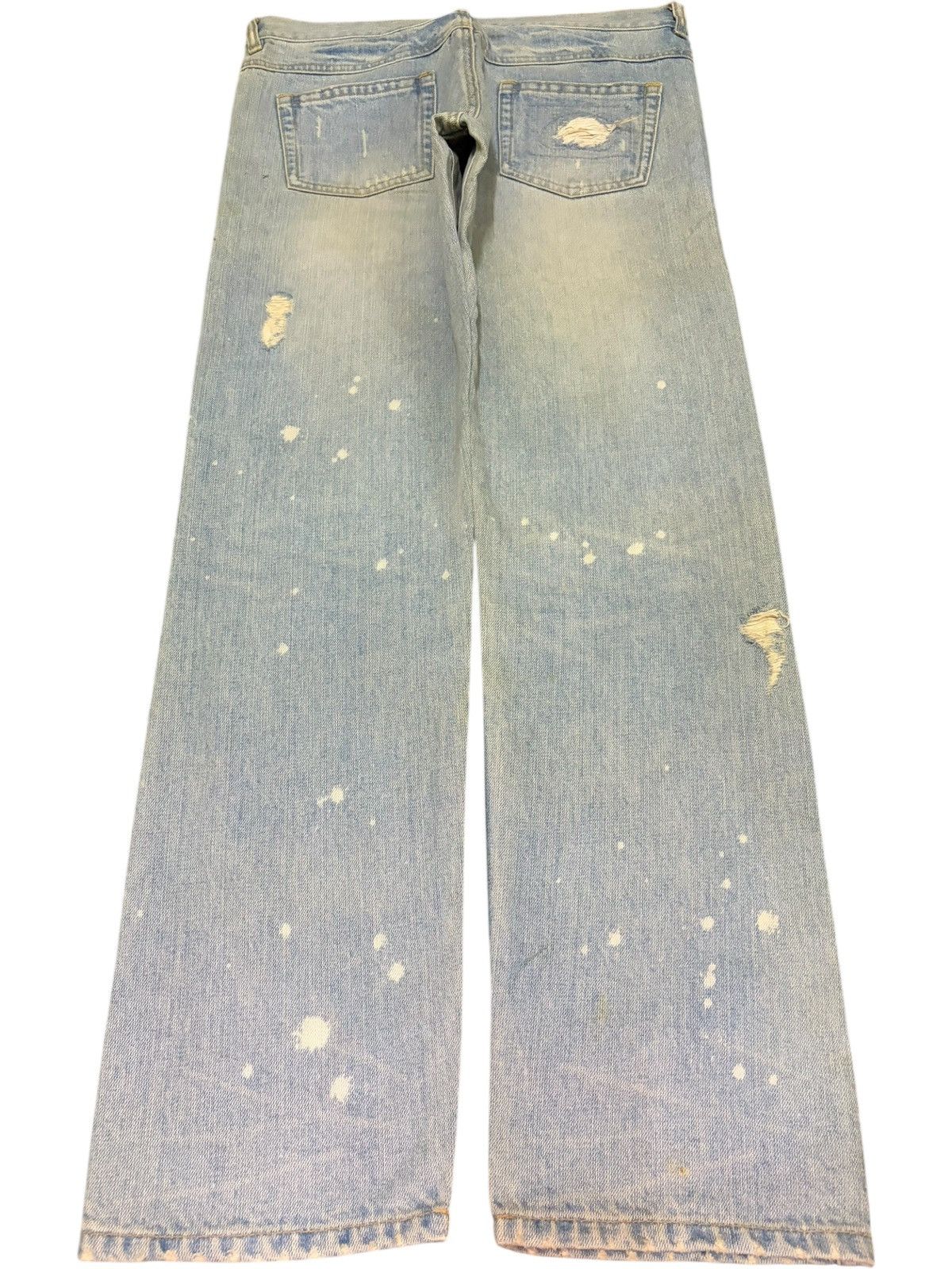 Ksubi Vintage Japanese Brand Faded Wash Distressed Jeans Size 32" / US 10 / IT 46 - 2 Thumbnail
