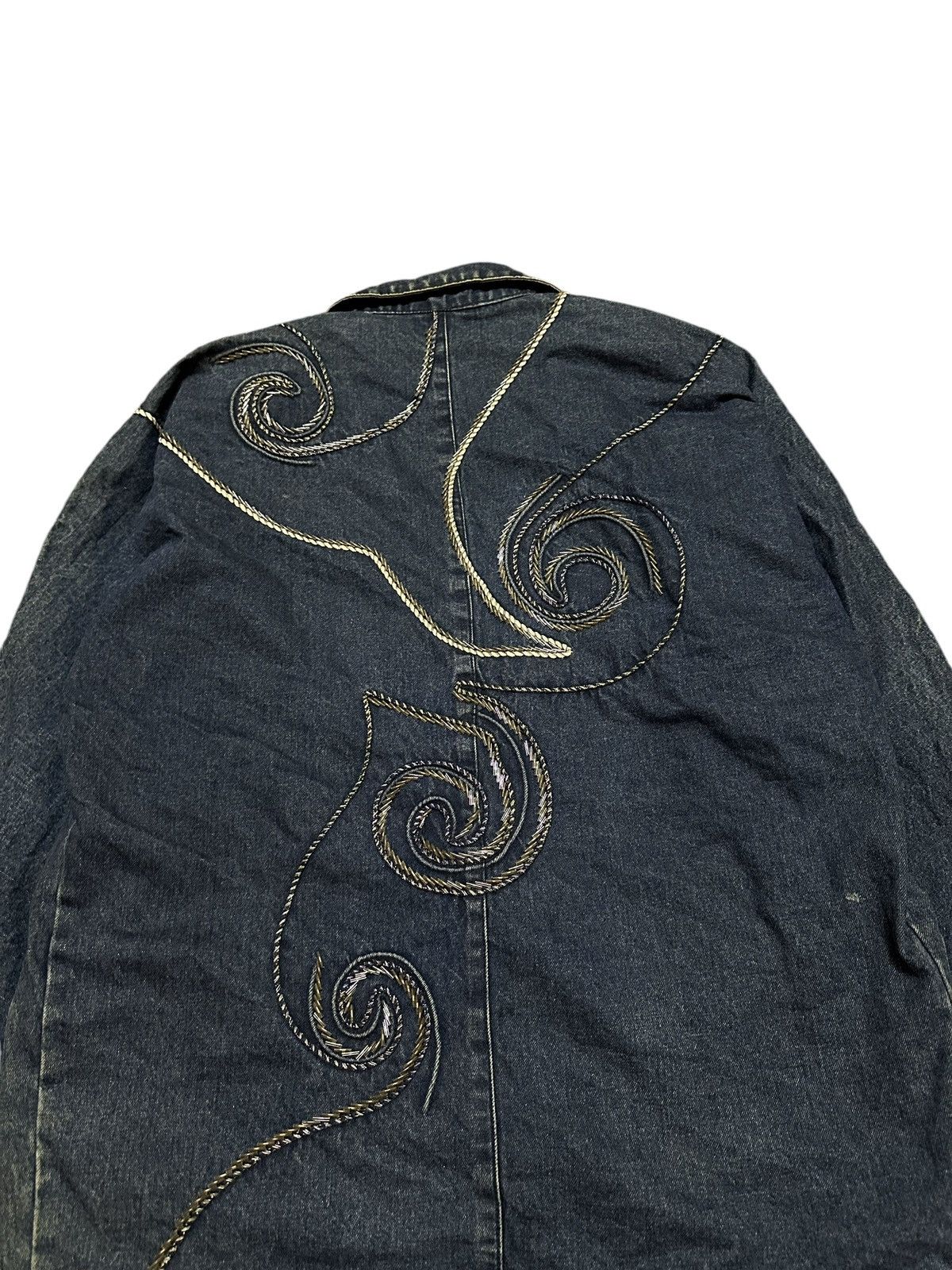 Japanese Brand vintage denim blazer rare design Size US M / EU 48-50 / 2 - 8 Thumbnail
