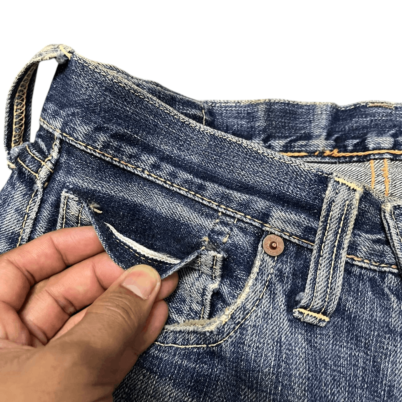 The Real McCoy's Vintage Joe McCoy's Selvedge Denim Size US 28 / EU 44 - 12 Thumbnail