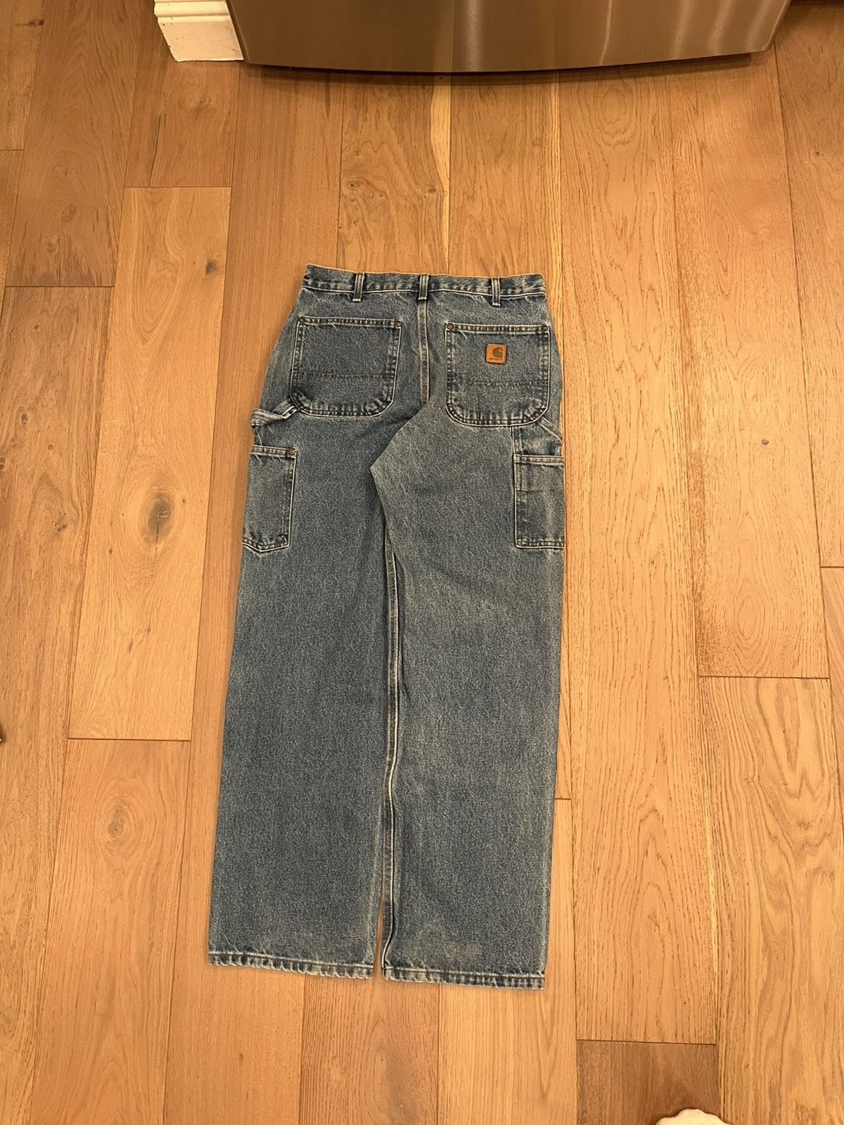 Carhartt × Vintage Carhartt double knees blue Size US 33 - 4 Thumbnail