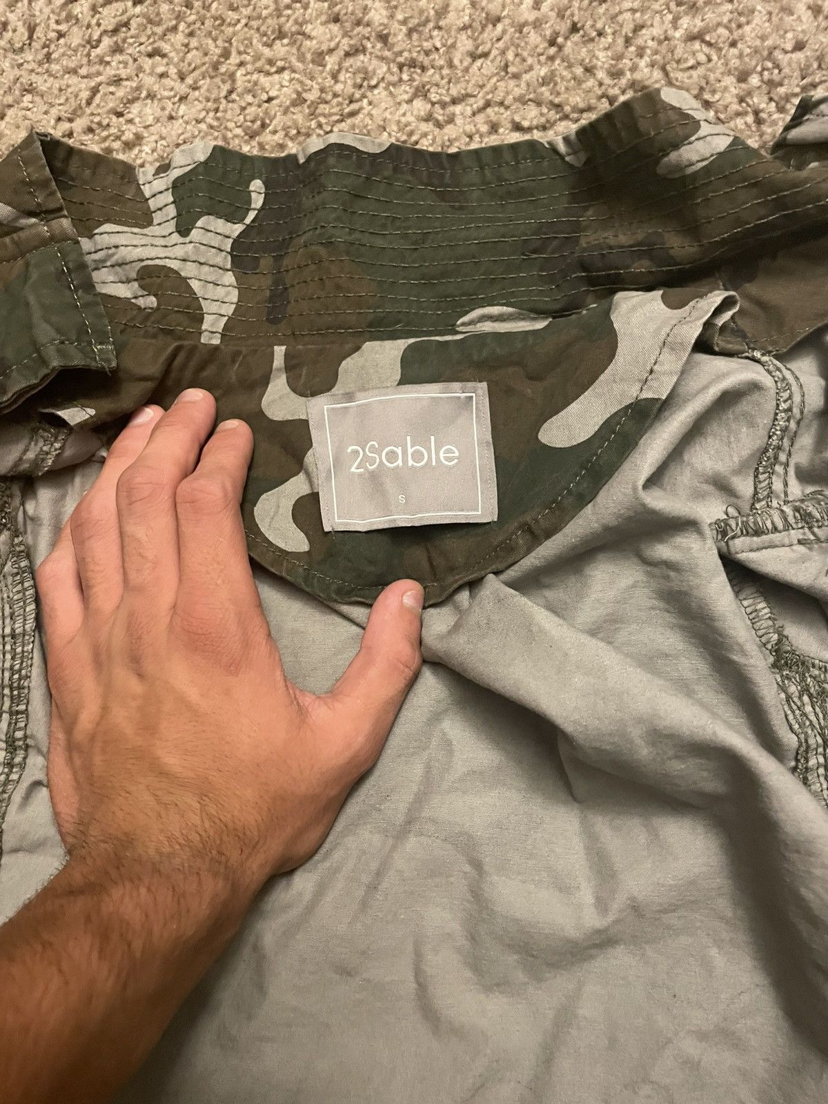 Other Green and white camp jacket Size S / US 4 / IT 40 - 6 Thumbnail