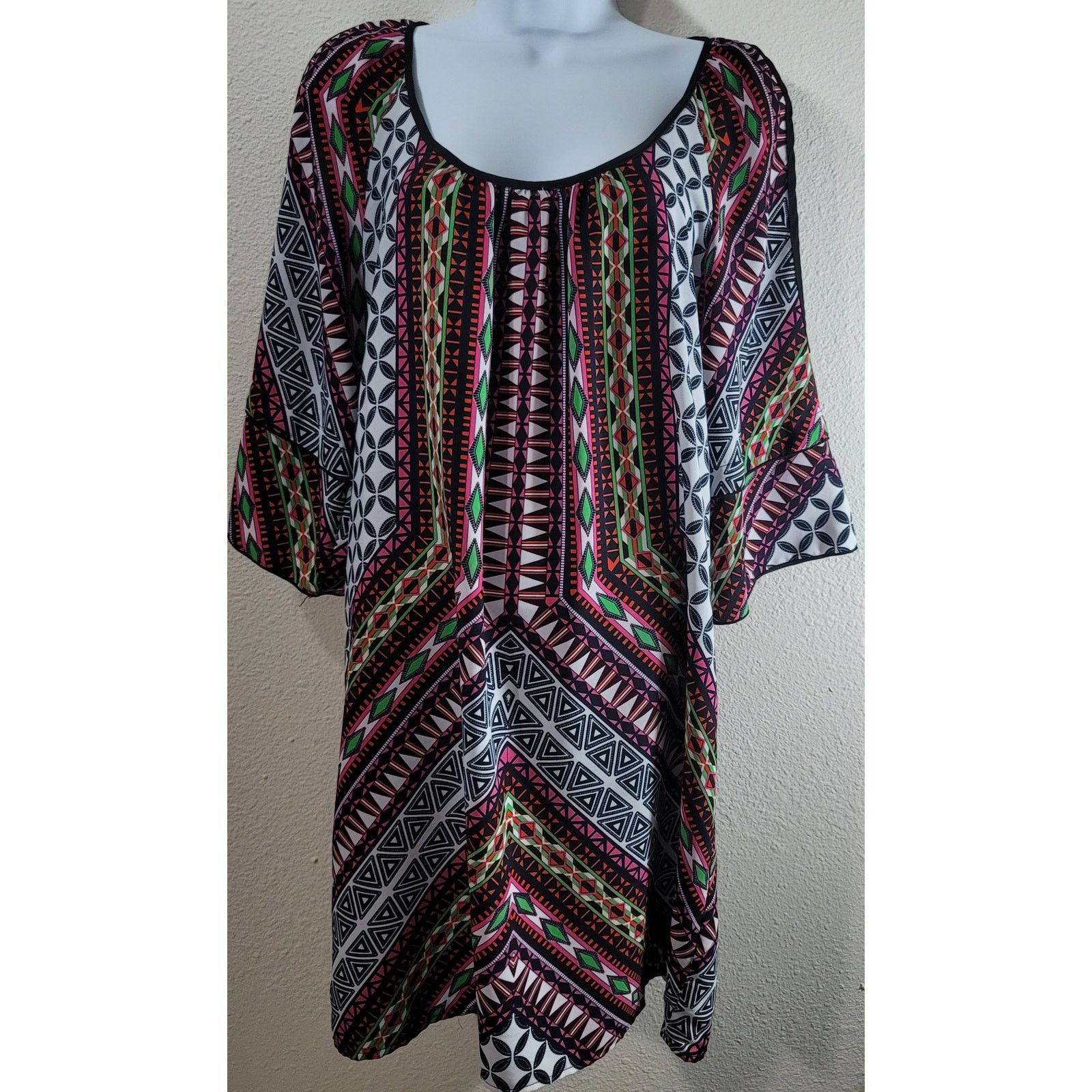 Other Gibson Latimer Black Pink Retro Cold Shoulder Shift Dress S Size S / US 4 / IT 40 - 1 Thumbnail
