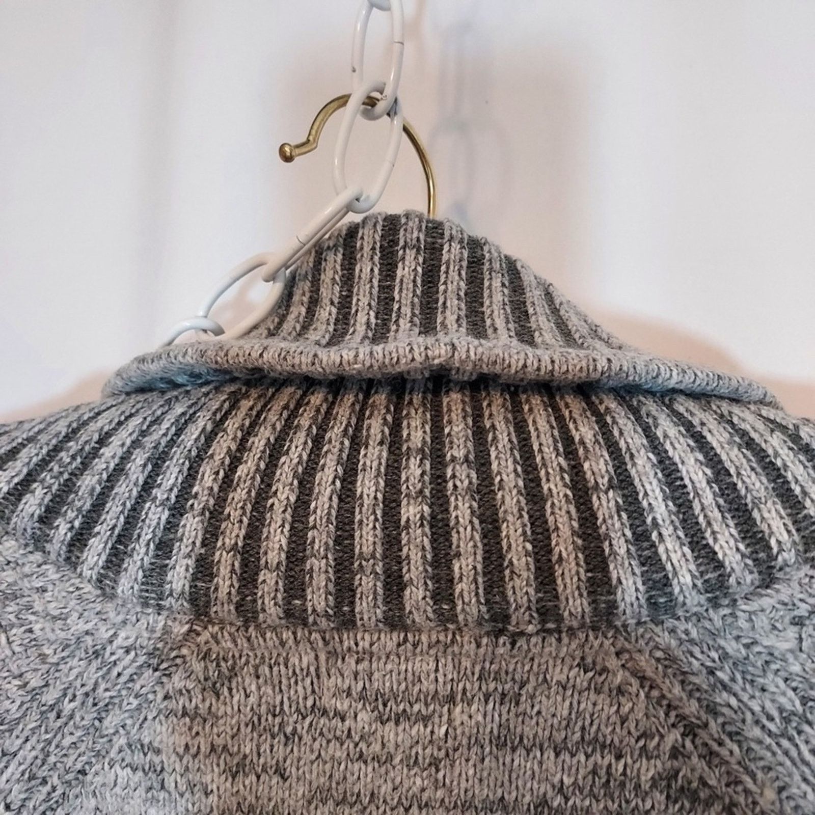 H&M H&M Men’s Gray Knit Wool Blend Turtleneck Pullover Sweater Size US L / EU 52-54 / 3 - 8 Thumbnail