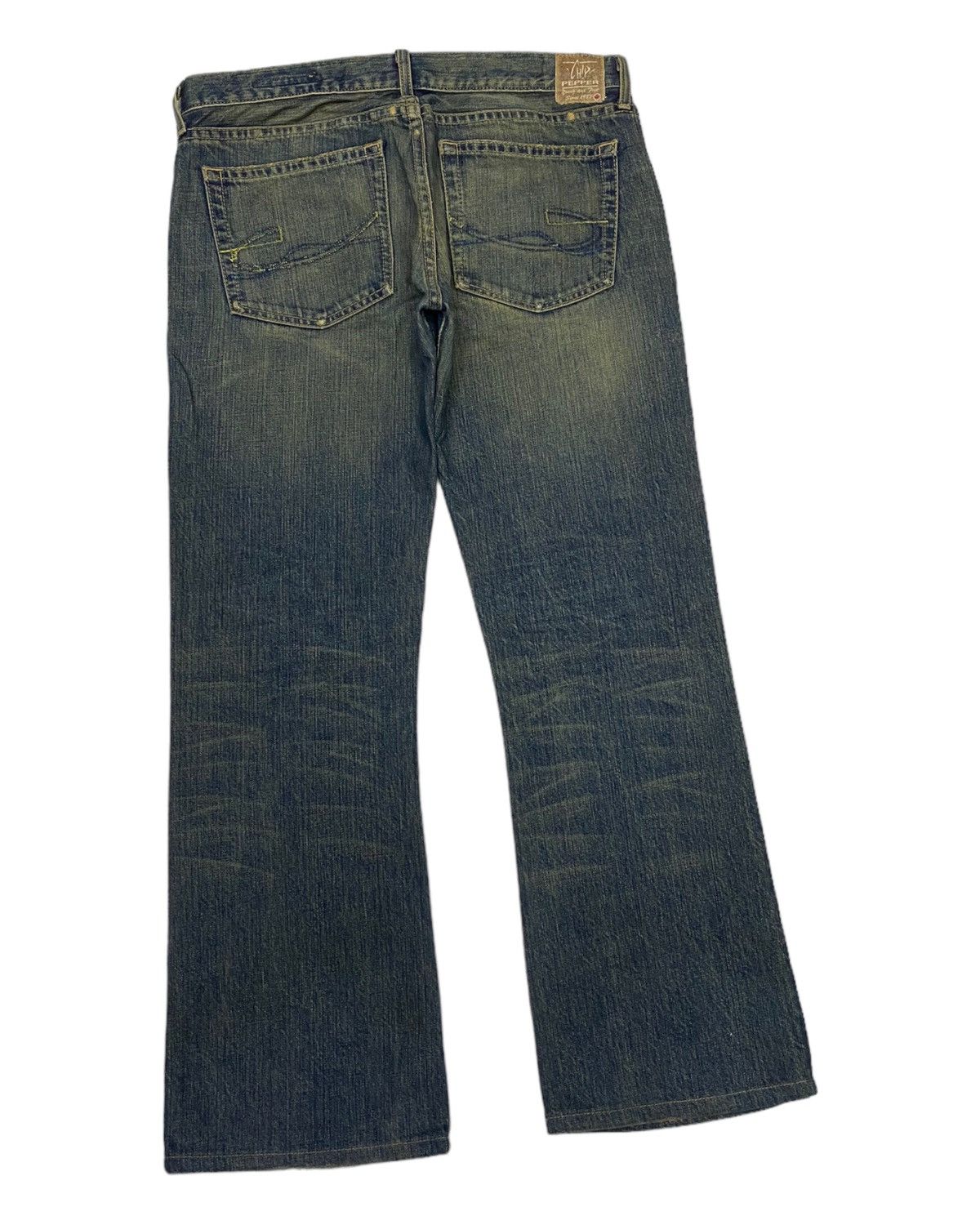 If Six Was Nine 🔥CHIP & PEPPER RUSTY MUD WASH DENIM FLARE JEANS Size 32" / US 10 / IT 46 - 4 Thumbnail