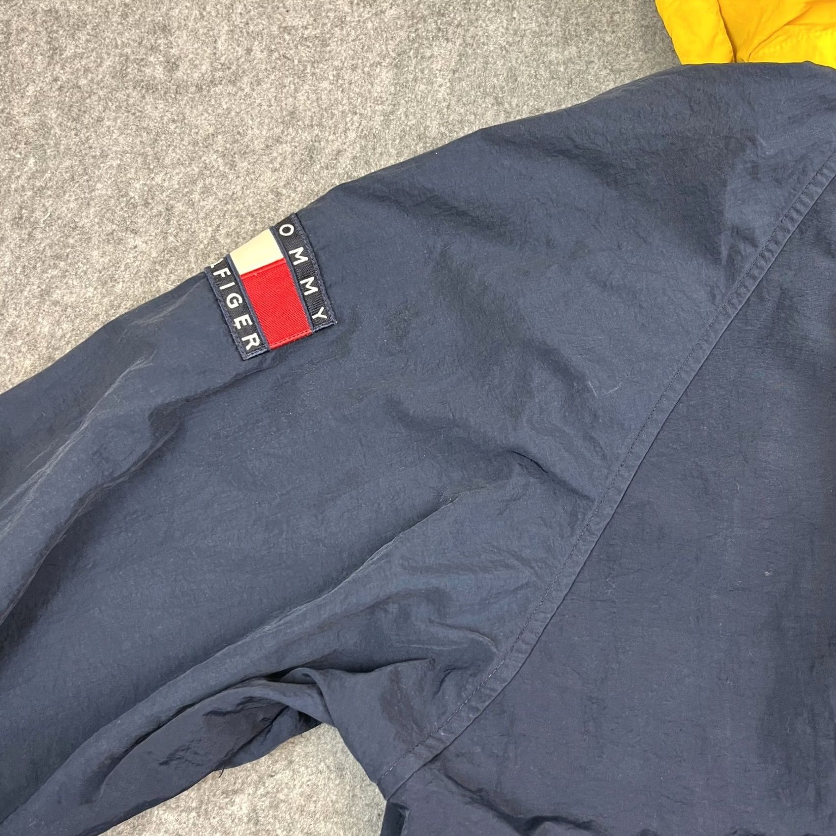 Tommy Hilfiger VINTAGE Tommy Hilfiger Mens Coat Jacket 2XL Hooded Full Zip 3-in-1 Blue Yellow Logo 90s Y2K Mens Jacket Size US XXL / EU 58 / 5 - 6 Thumbnail