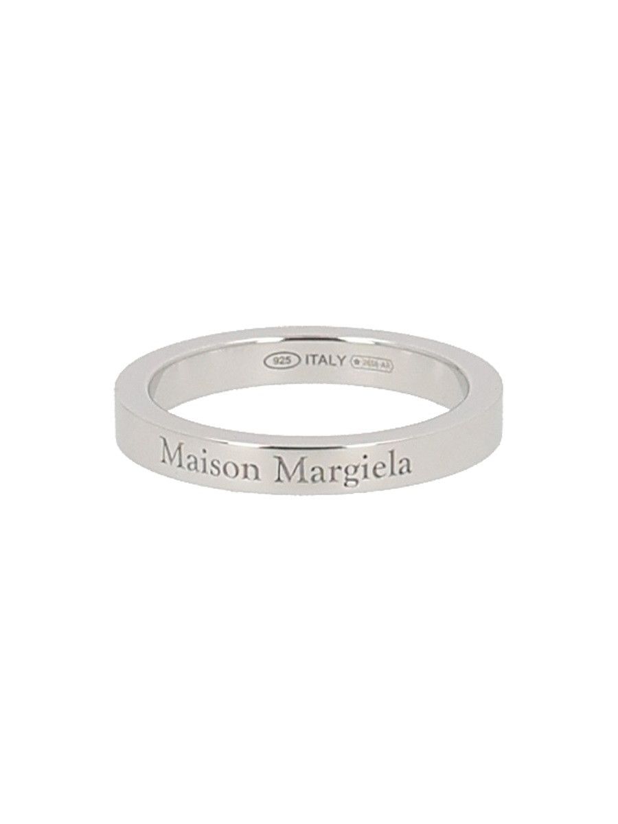 Maison Margiela MAISON MARGIELA LOGO RING - MULTICOLOUR (NUMERIC 6) Size ONE SIZE - 1 Thumbnail