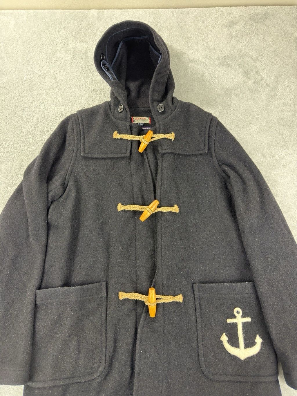 Left Field Nyc Left Field NYC Men's Size 38 Black Wool Duffle Coat Size US M / EU 48-50 / 2 - 5 Thumbnail