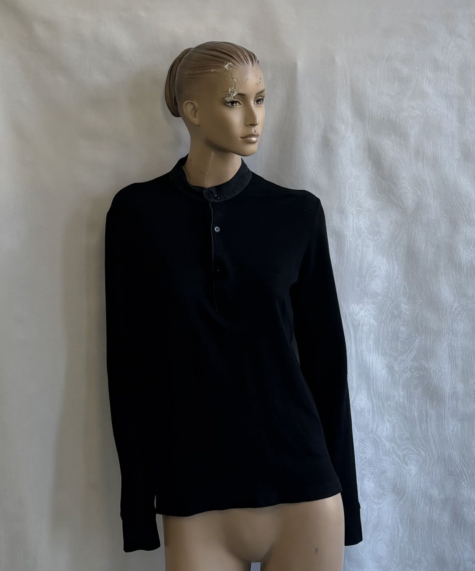 Balenciaga Balenciaga Wool Silk Black Sweater Buttons Large Size L / US 10 / IT 46 - 1 Thumbnail