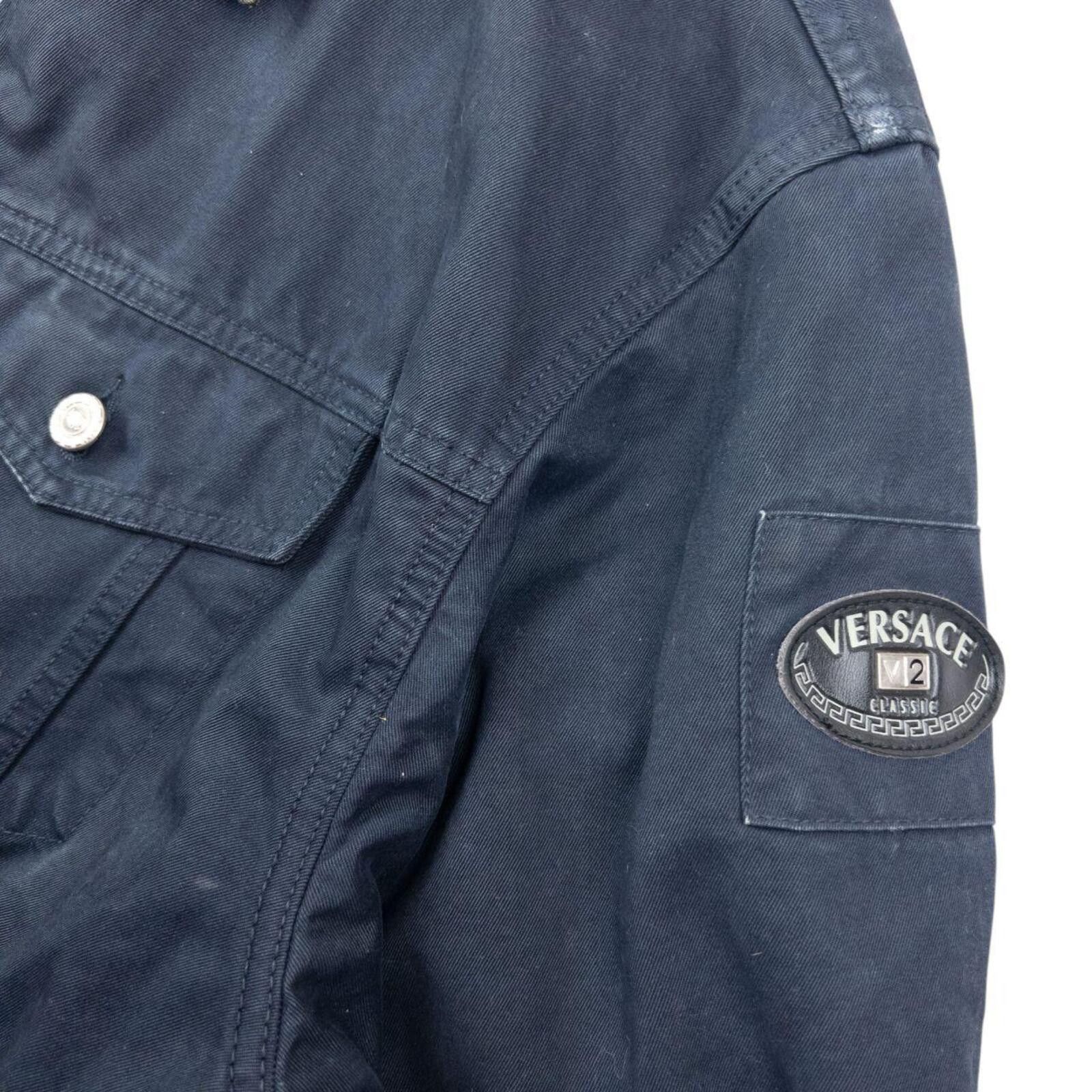 Versace Vintage 2000s Versace Classic V2 Button Up Jacket Size XL Size US XL / EU 56 / 4 - 4 Thumbnail