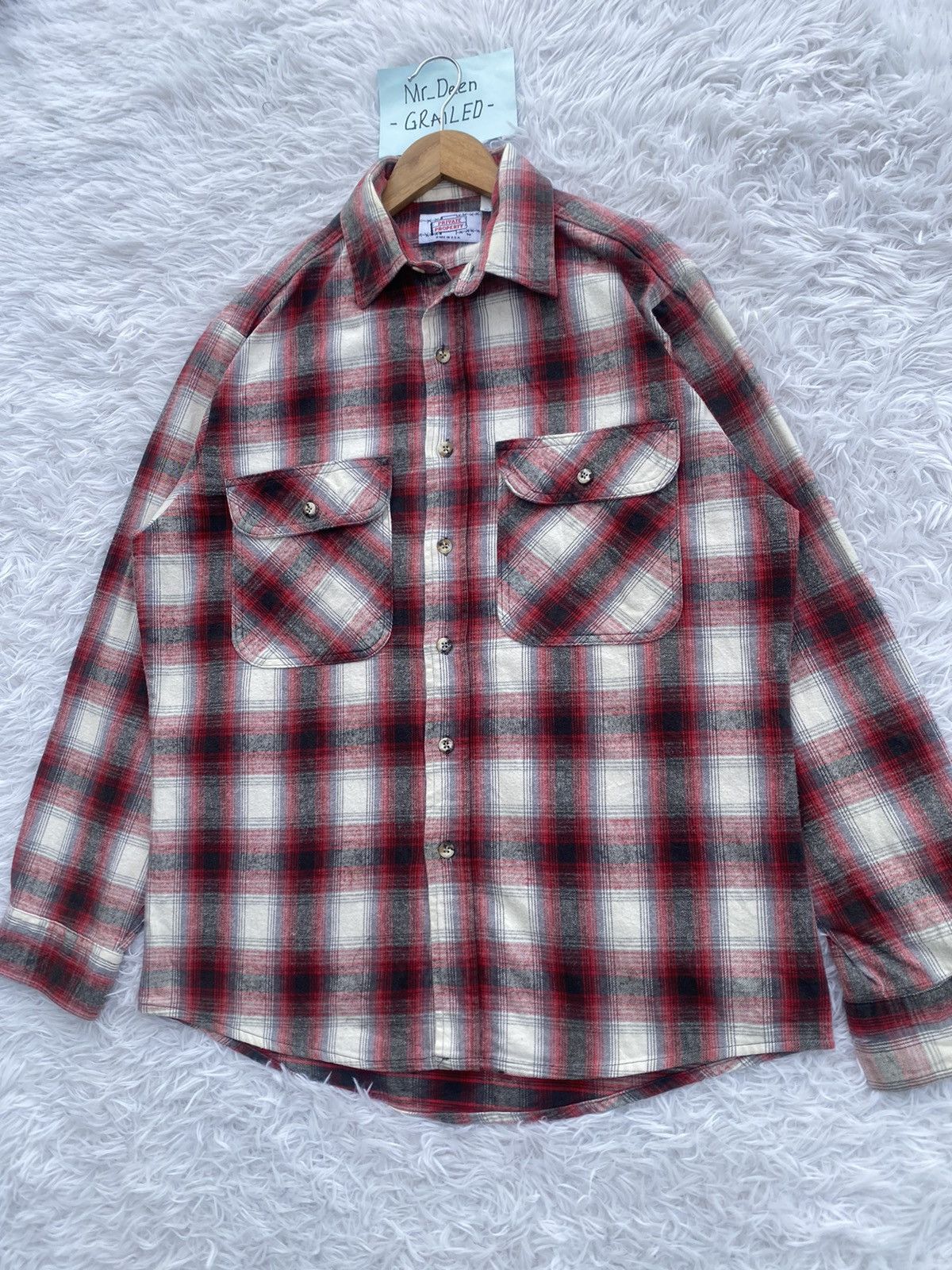 Flannel Rare Vintage Private Property Flannel Shirt Size US M / EU 48-50 / 2 - 3 Thumbnail