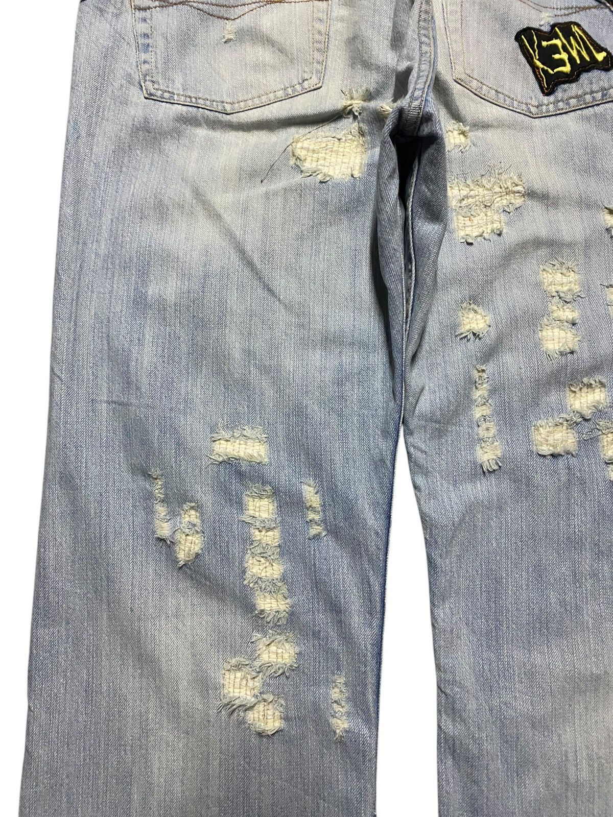Replay Vintage Japanese Brand Replay Faded Wash Distressed Jeans Size US 36 / EU 52 - 9 Thumbnail