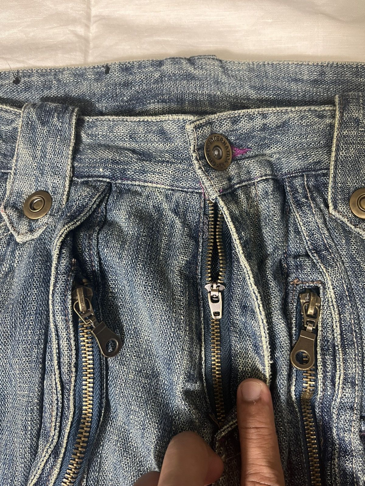 If Six Was Nine × Le Grande Bleu (L.G.B.) Trixy Tactical Pocket Jeans Rare Denim Size US 32 / EU 48 - 8 Thumbnail