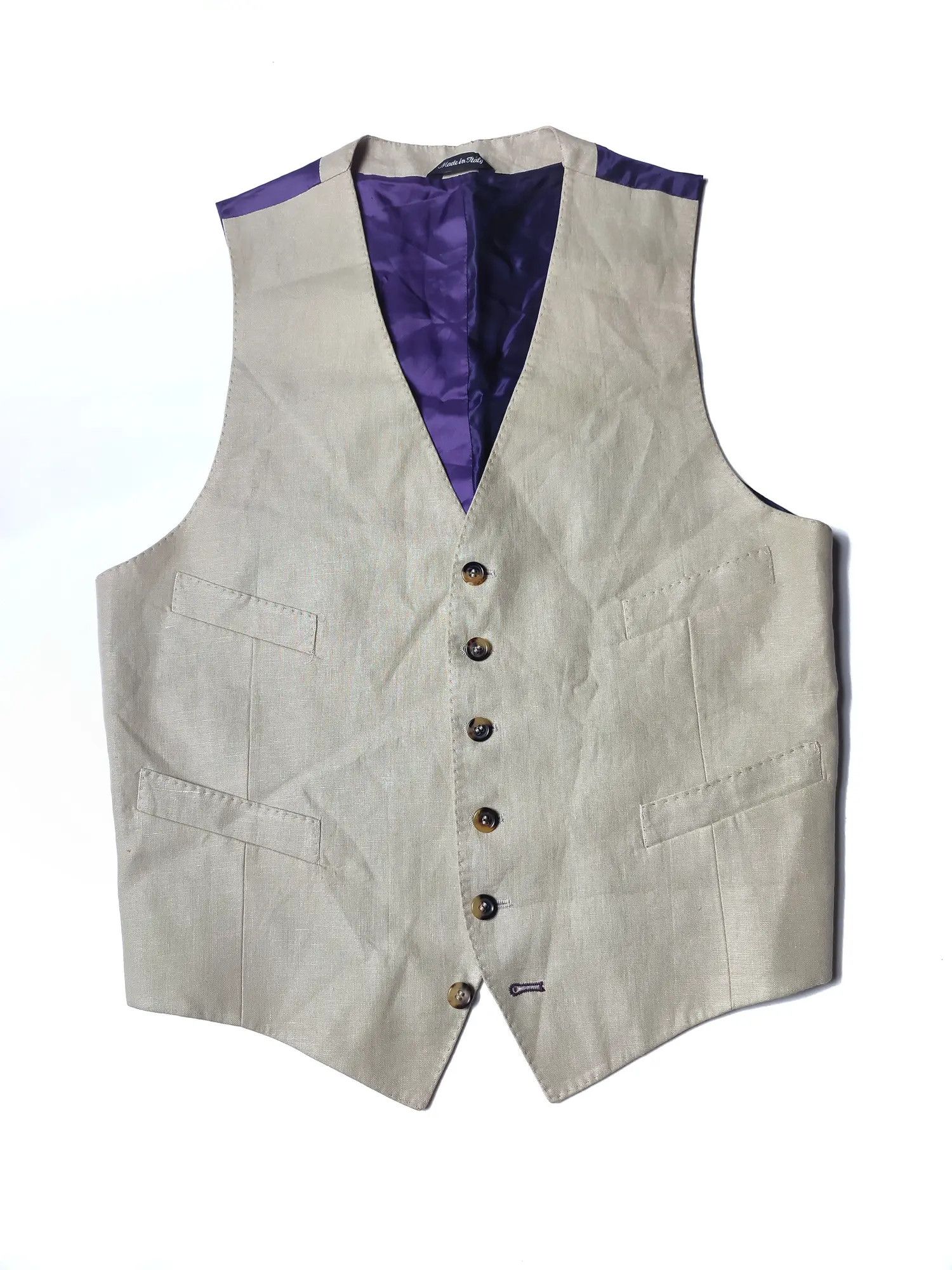 Paul Smith Paul Smith Linen British Collection Tailor Vest Size 38R - 1 Thumbnail