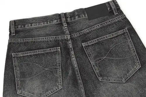 Jean American high street trend washed distressed straight jeans Size US 32 / EU 48 - 6 Thumbnail