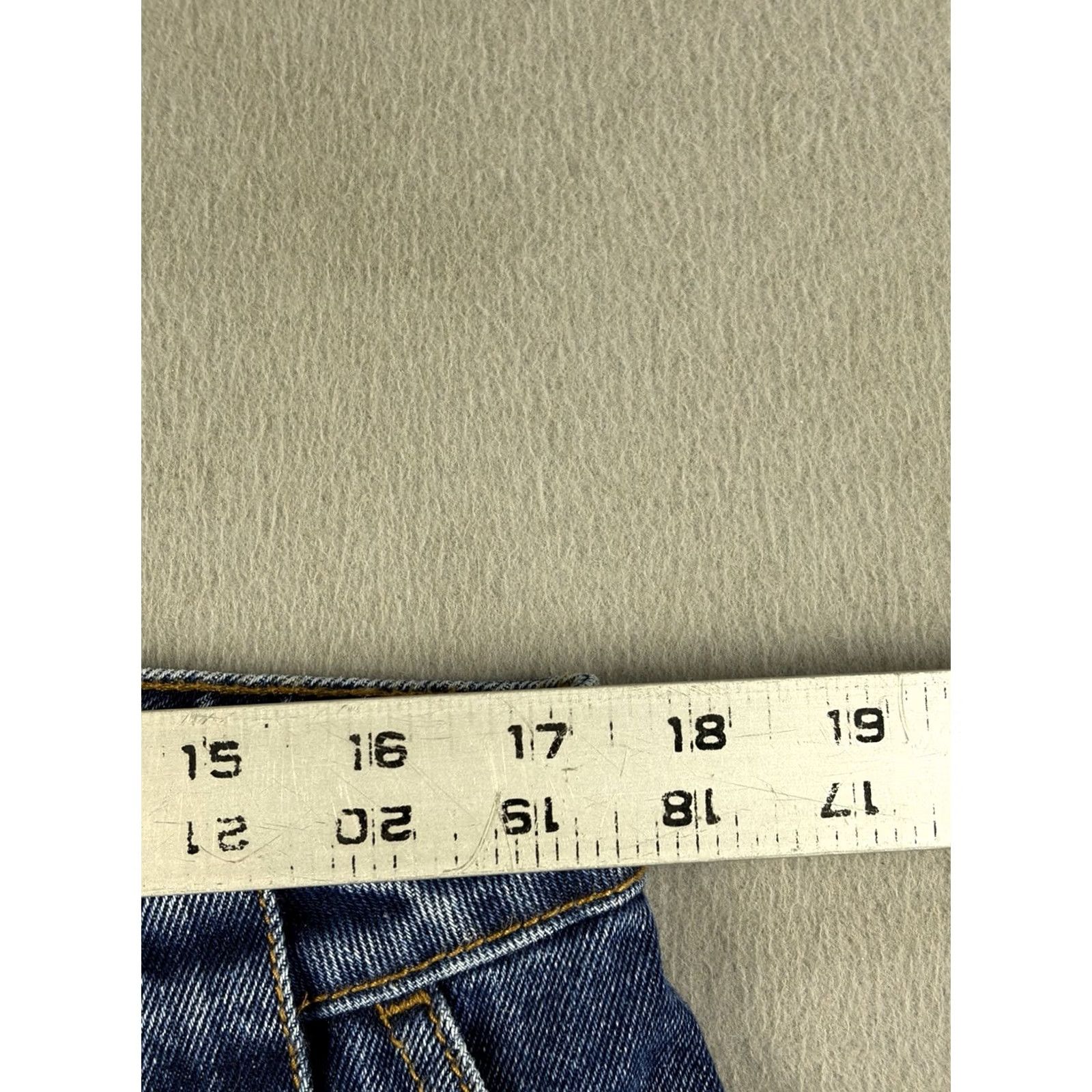 Vintage Lucy & Yak Delores Jeans Womens 36x31 Denim Midwash Blue Wide Leg Jeans Womens 36 Regular Blue Size 25" / US 0 / IT 36 - 6 Thumbnail