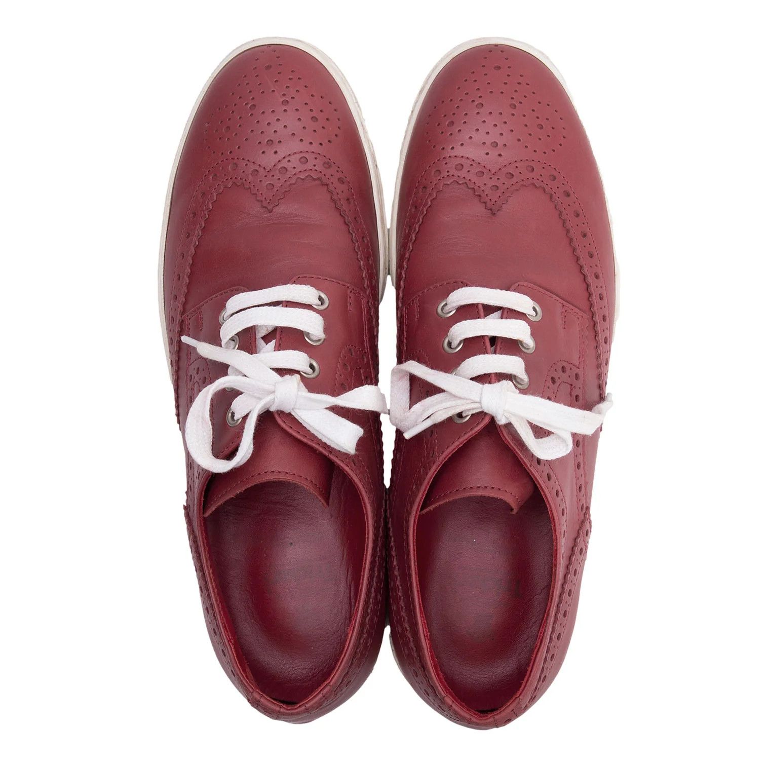 Junya Watanabe Red Wingtip Leather Shoes Size 26cm in Good Condition Size US 8 / EU 41 - 9 Thumbnail