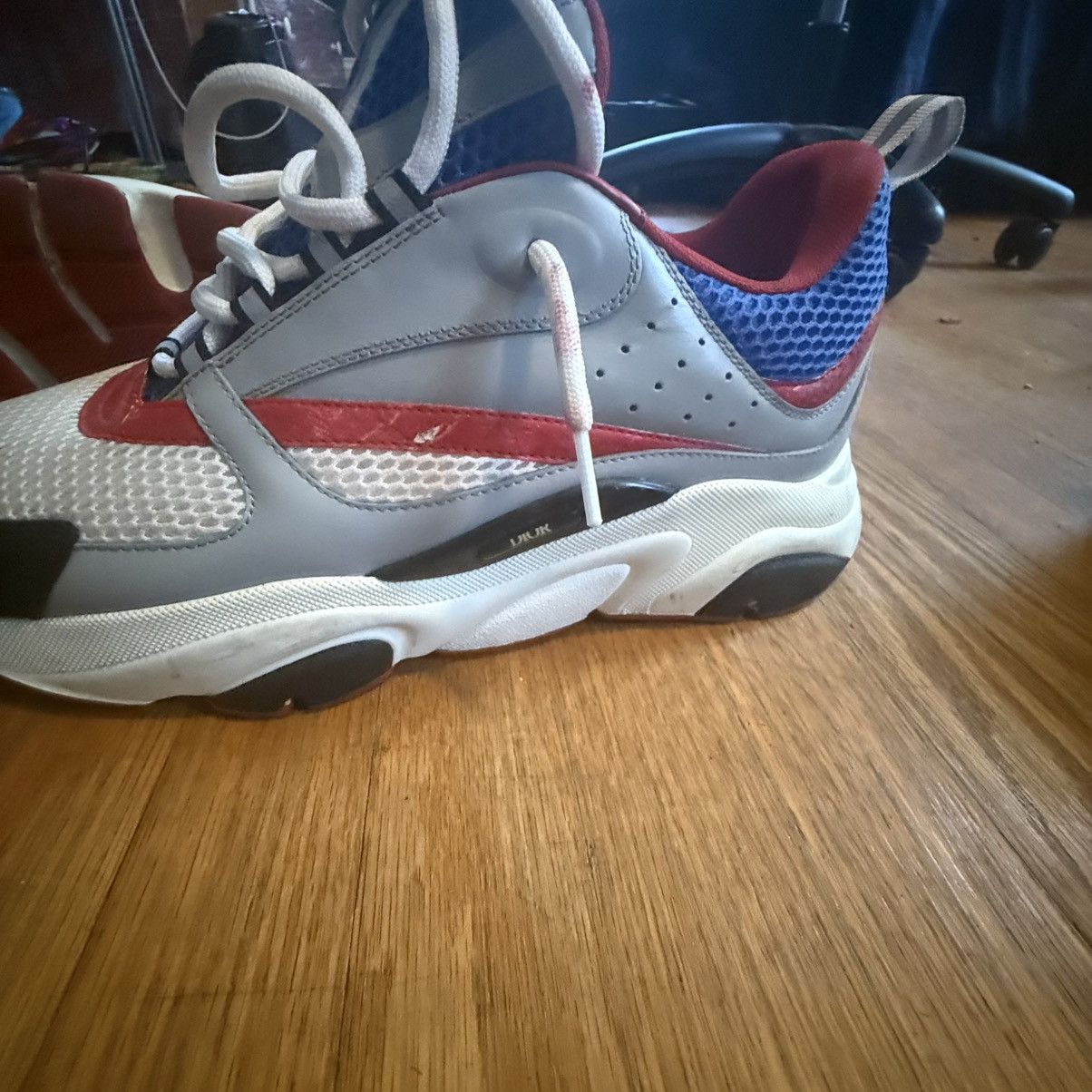 Dior Dior b22 “ white red blues” Size US 12 / EU 45 - 13 Thumbnail