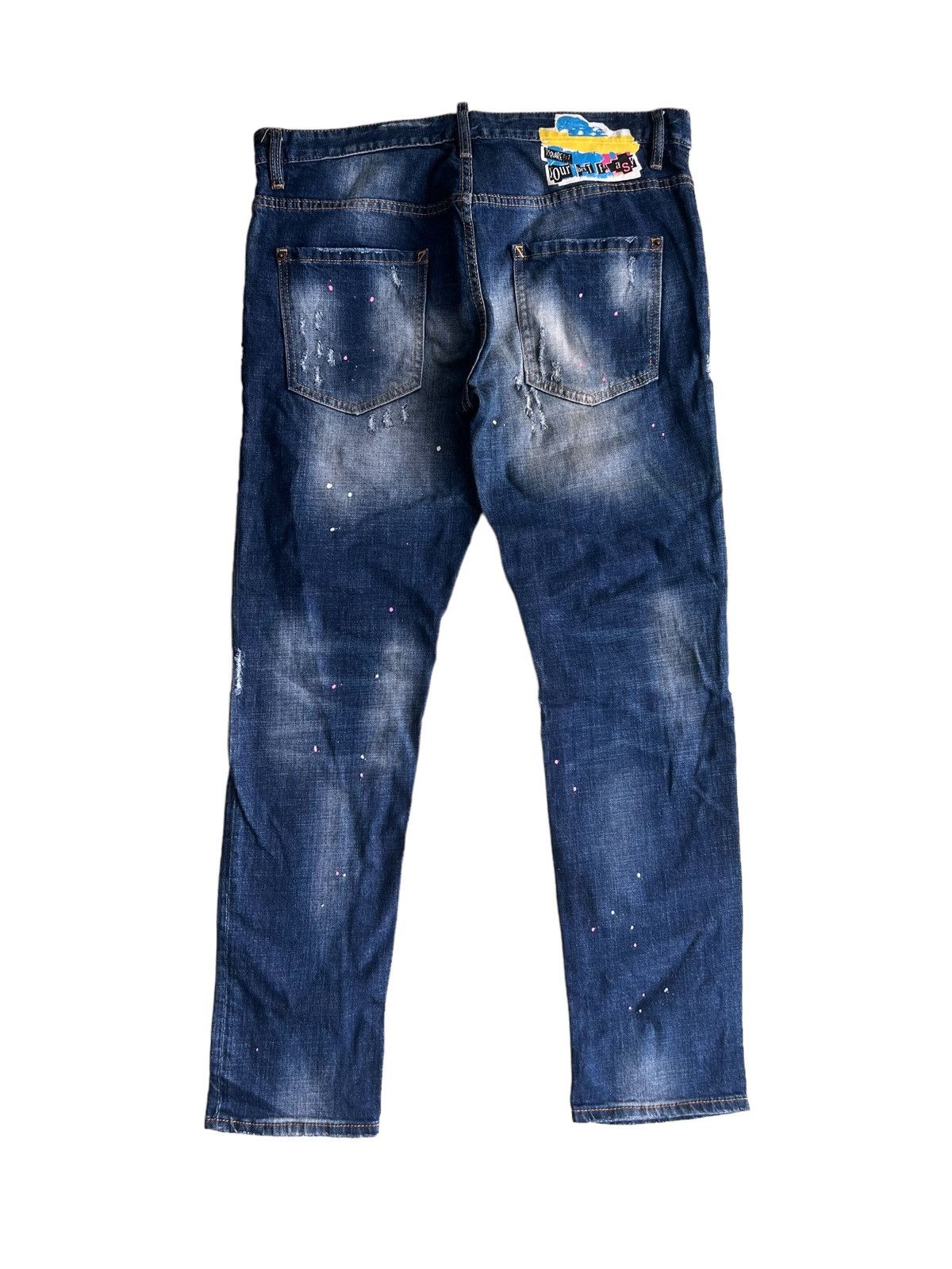 Dsquared2 2018 Dsquared2 🇮🇹 Clawmark Painter Regular Cut Denim Jeans Size US 32 / EU 48 - 2 Thumbnail