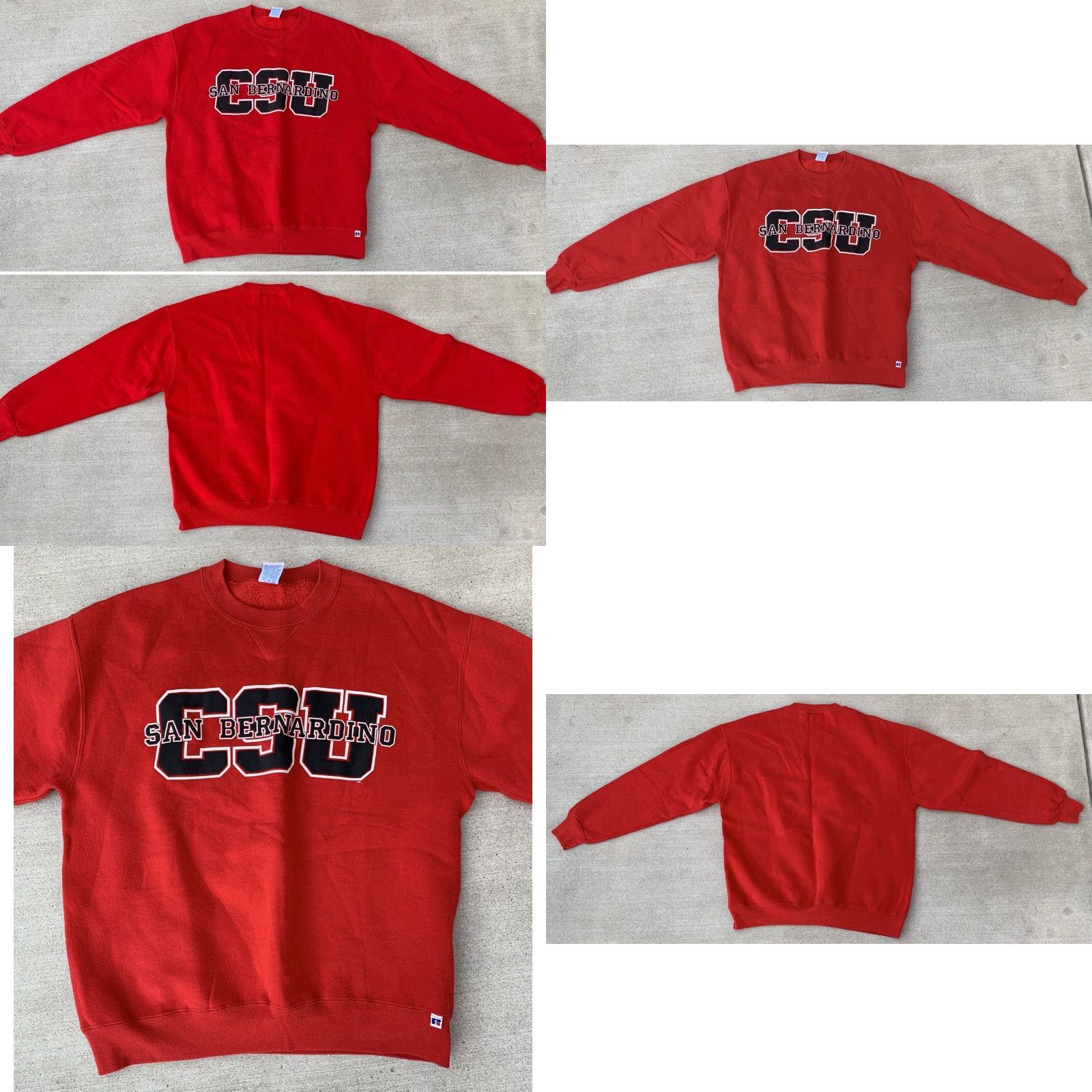 Russell Athletic VINTAGE Russell Athletic CSU San Bernardino Graphic Sweatshirt XL Men Red USA Pullover Graphic Print Size US XL / EU 56 / 4 - 9 Thumbnail