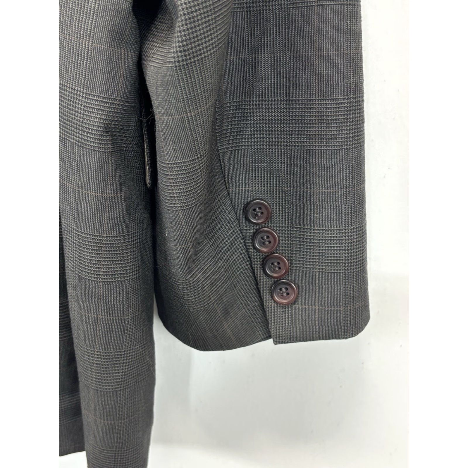 Vintage VINTAGE Ralph Lauren Polo University Club Suit Men’s 44R Wool Plaid 2-Piece Business Brown/Gray 35x27 Size US XXL / EU 58 / 5 - 6 Thumbnail