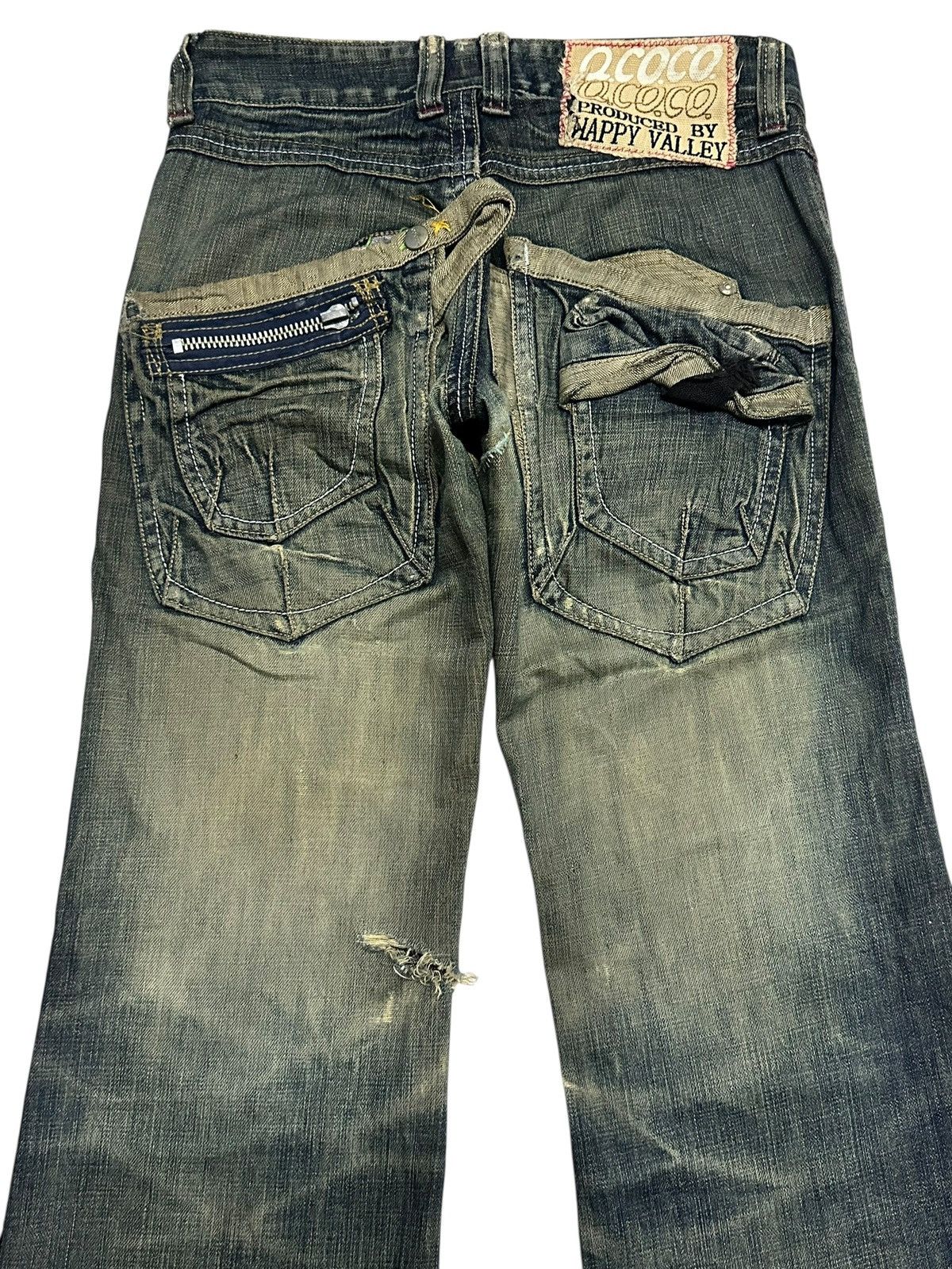 Japanese Brand Q.Co.Co. Vintage Distressed Japan Flare Style With Mudwash Size US 30 / EU 46 - 5 Thumbnail