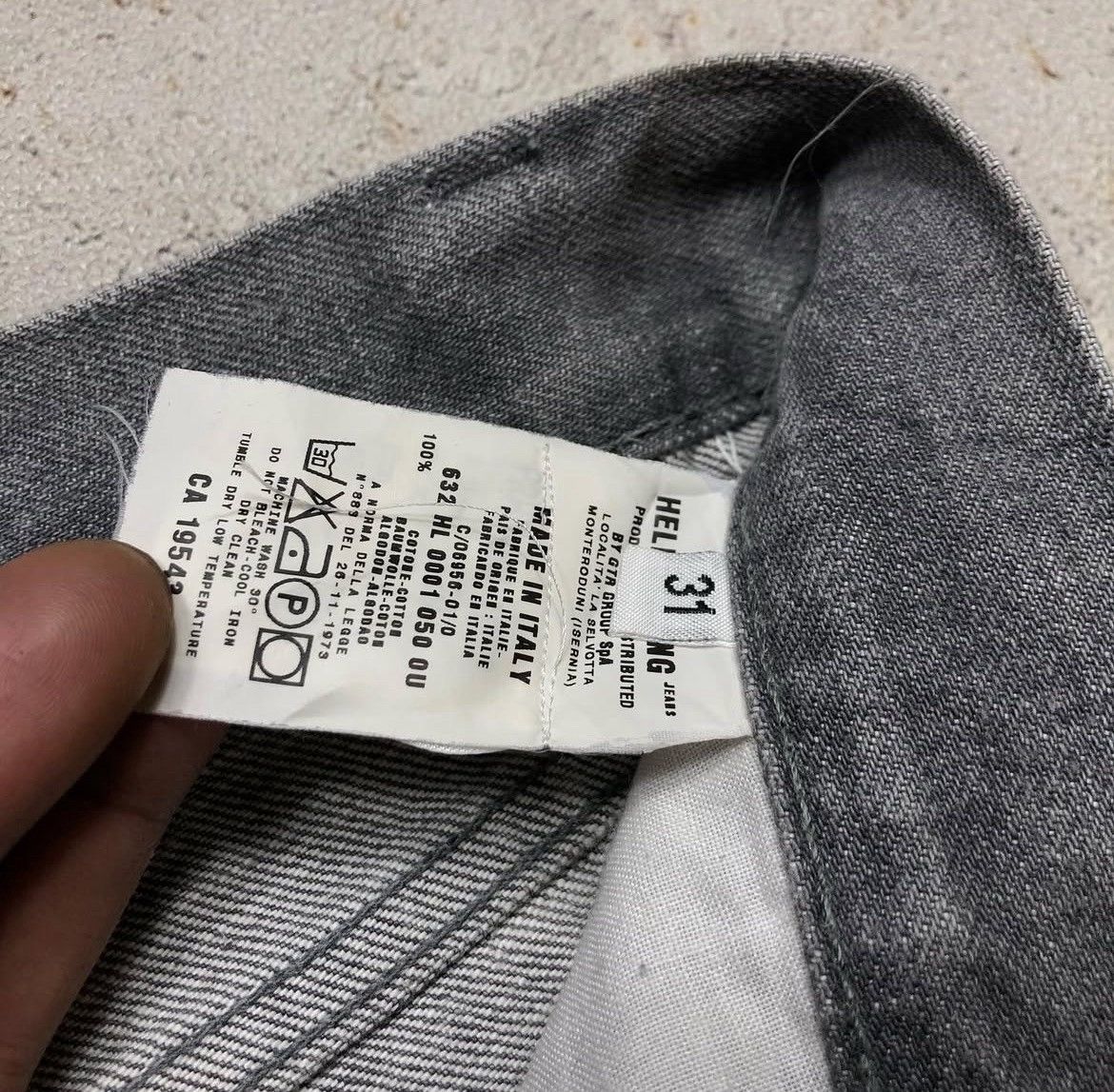 Helmut Lang stone gray classic cut denim Size US 31 - 5 Thumbnail