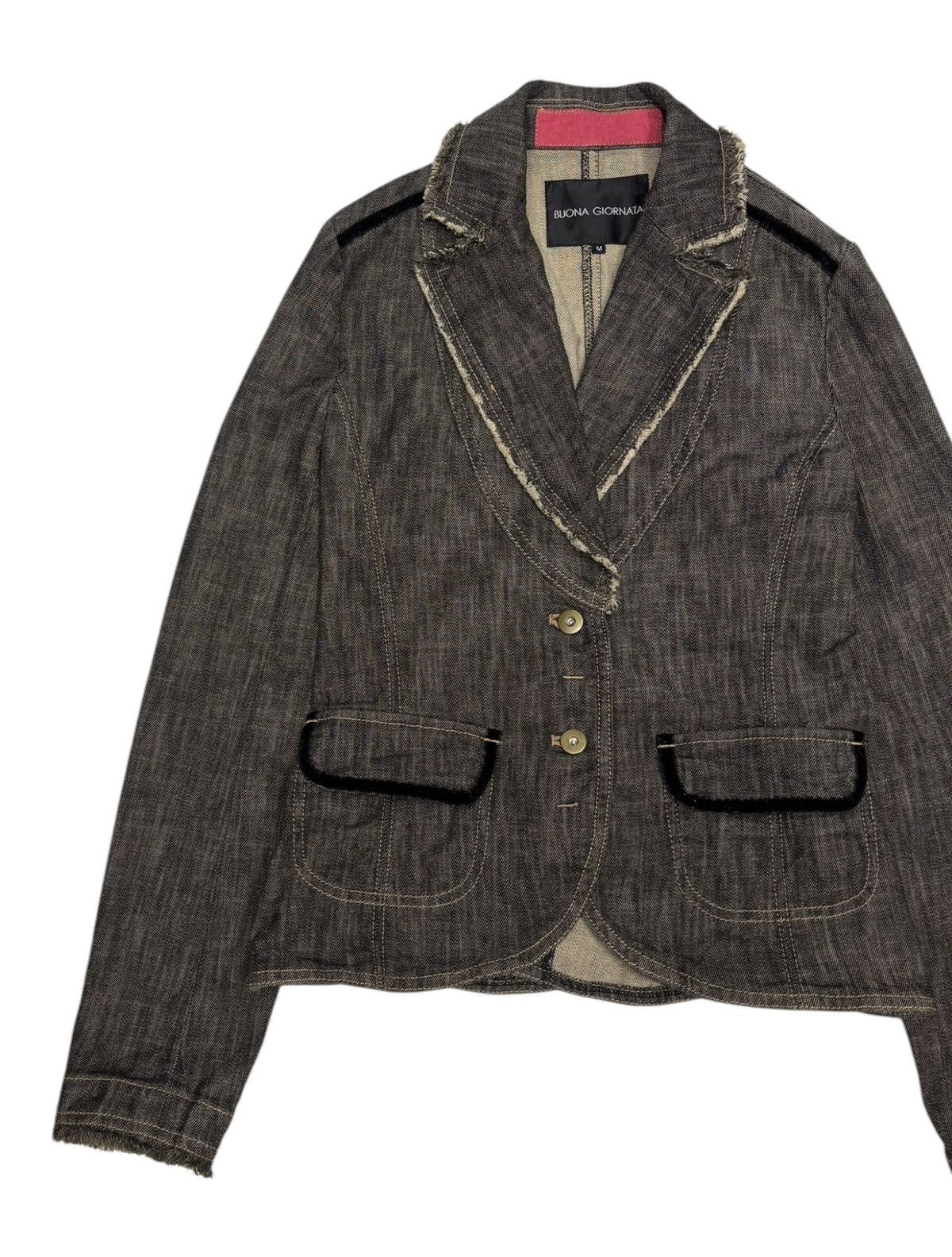 If Six Was Nine × Japanese Brand VINTAGE BUONA GIORNATA CROPPED PATTERN JACKET Size S / US 4 / IT 40 - 4 Thumbnail