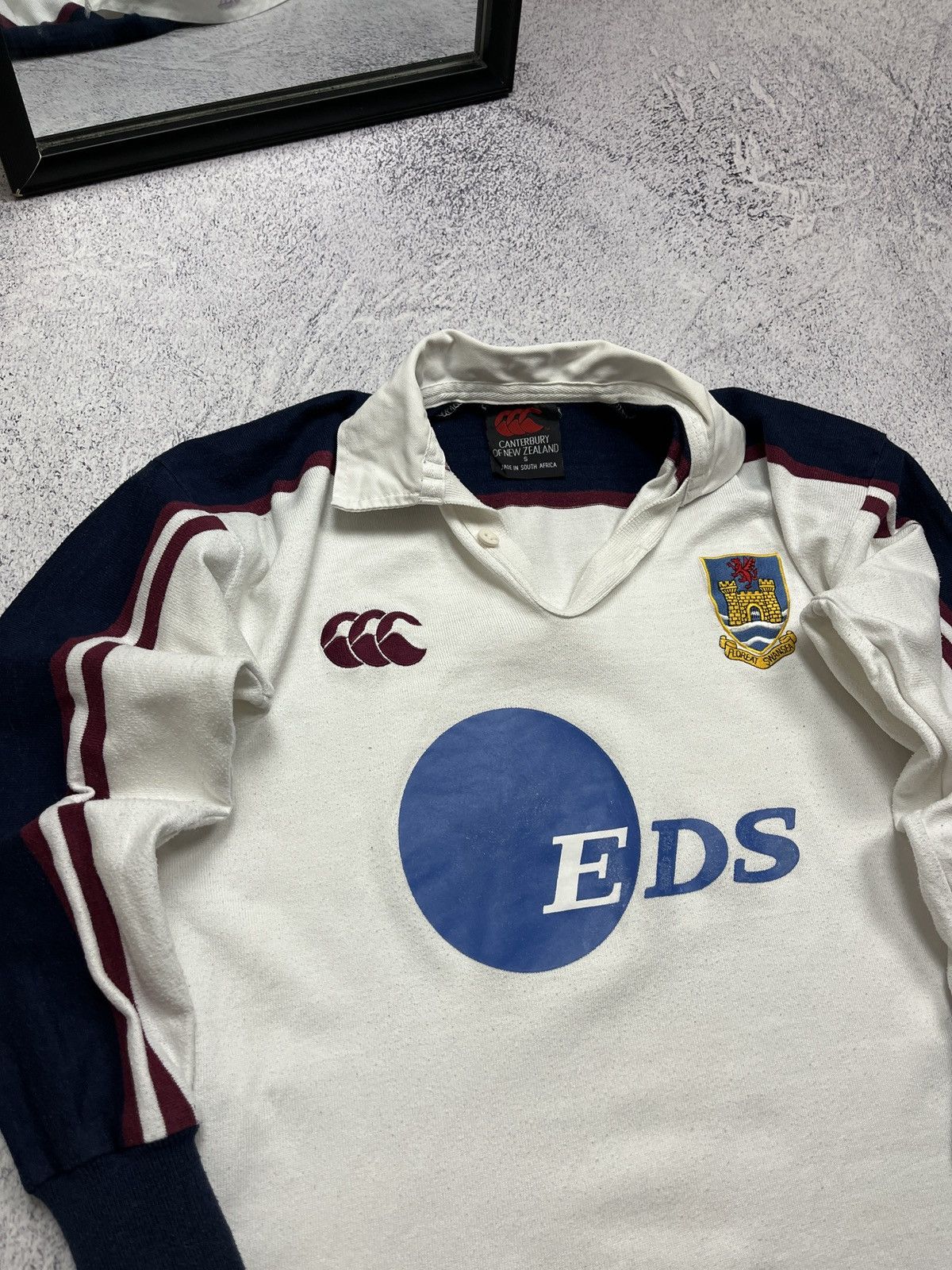 Canterbury of New Zealand Vintage Canterbury Swansea Rugby Shirt Jersey Long Sleeve Size US S / EU 44-46 / 1 - 6 Thumbnail