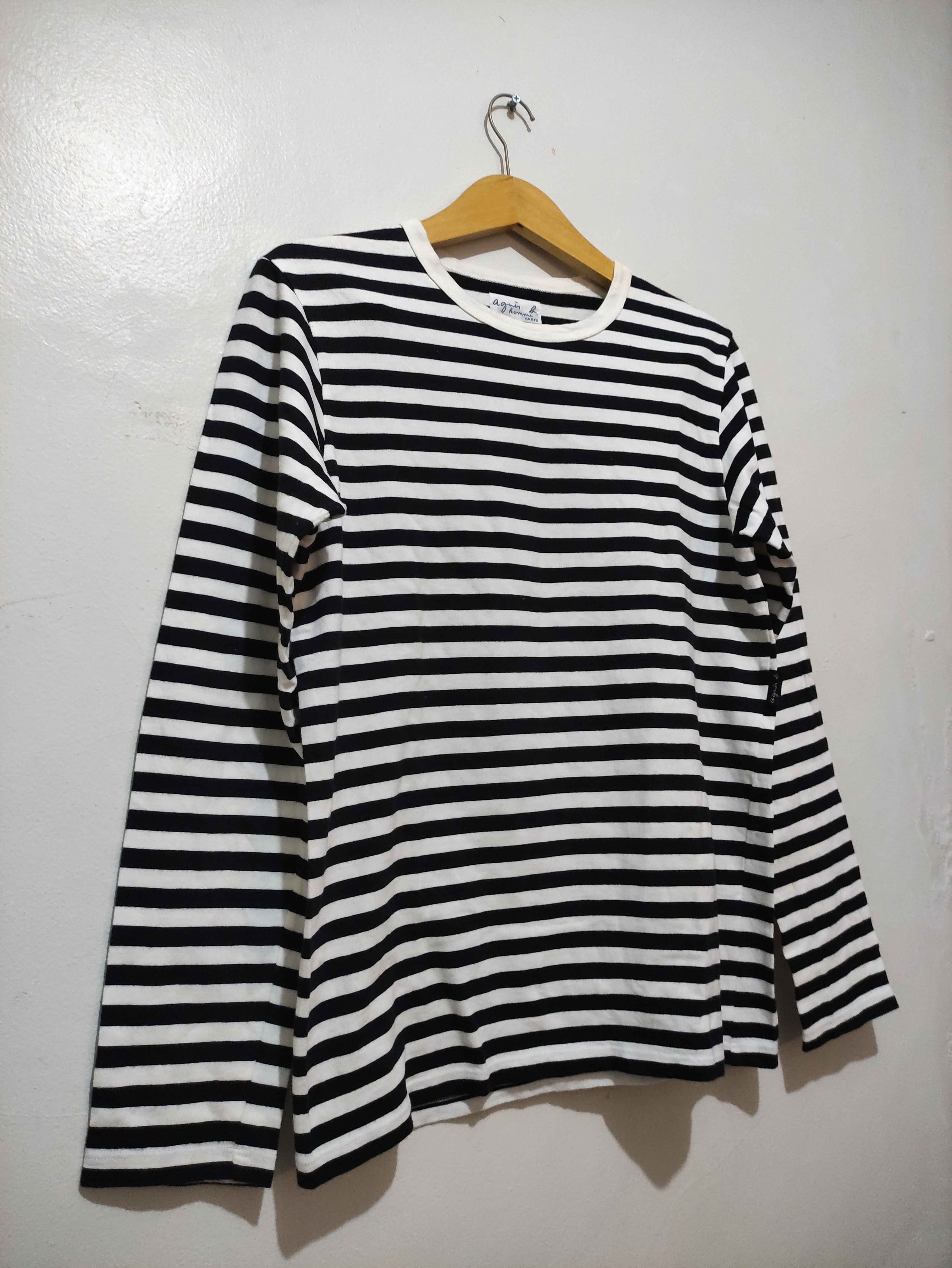 agnes b. Vintage Agnes B Stripe Longsleeve Size US M / EU 48-50 / 2 - 8 Thumbnail