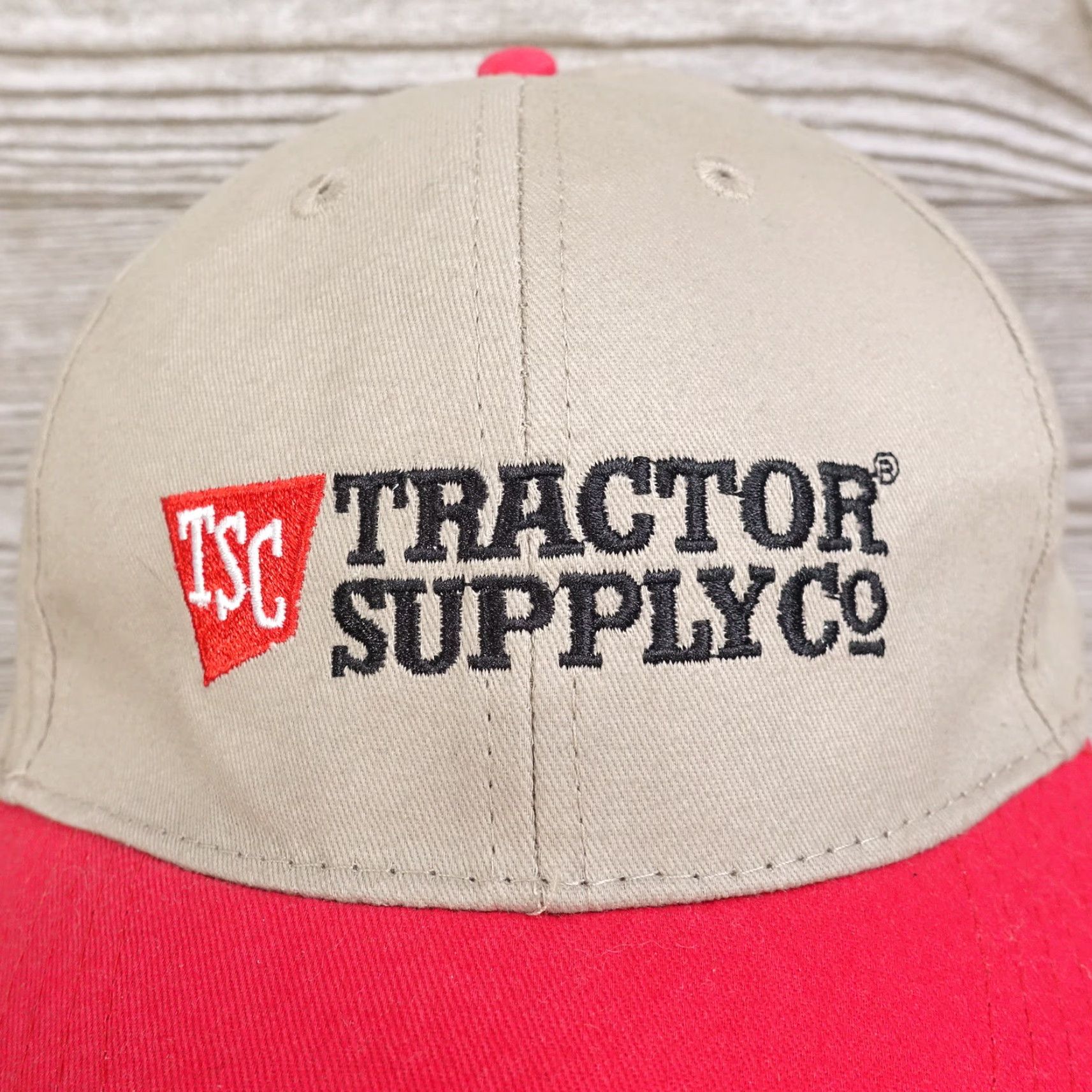 Vintage VINTAGE TRACTOR SUPPLY CO Adjustable Baseball Hat Cap Unisex Adults TAN Solid Casual Everyday Cap Size Adjustable Tan Hat Mens Womens Boys Girls Size ONE SIZE - 2 Thumbnail
