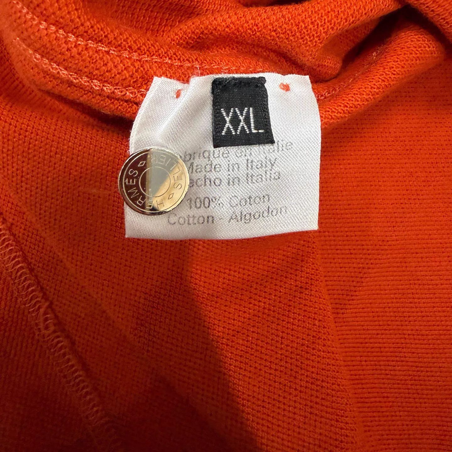 Hermes Hermes Orange Short Sleeve Polo XXL 95 New Size US XXL / EU 58 / 5 - 4 Thumbnail
