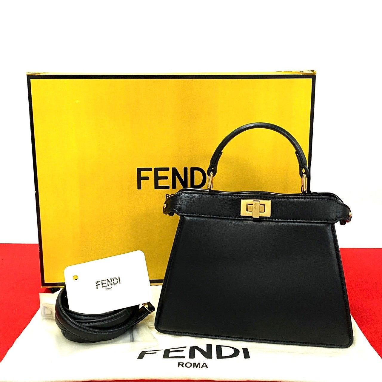 Fendi Fendi Shoulder Bag Black Leather Size ONE SIZE - 1 Thumbnail