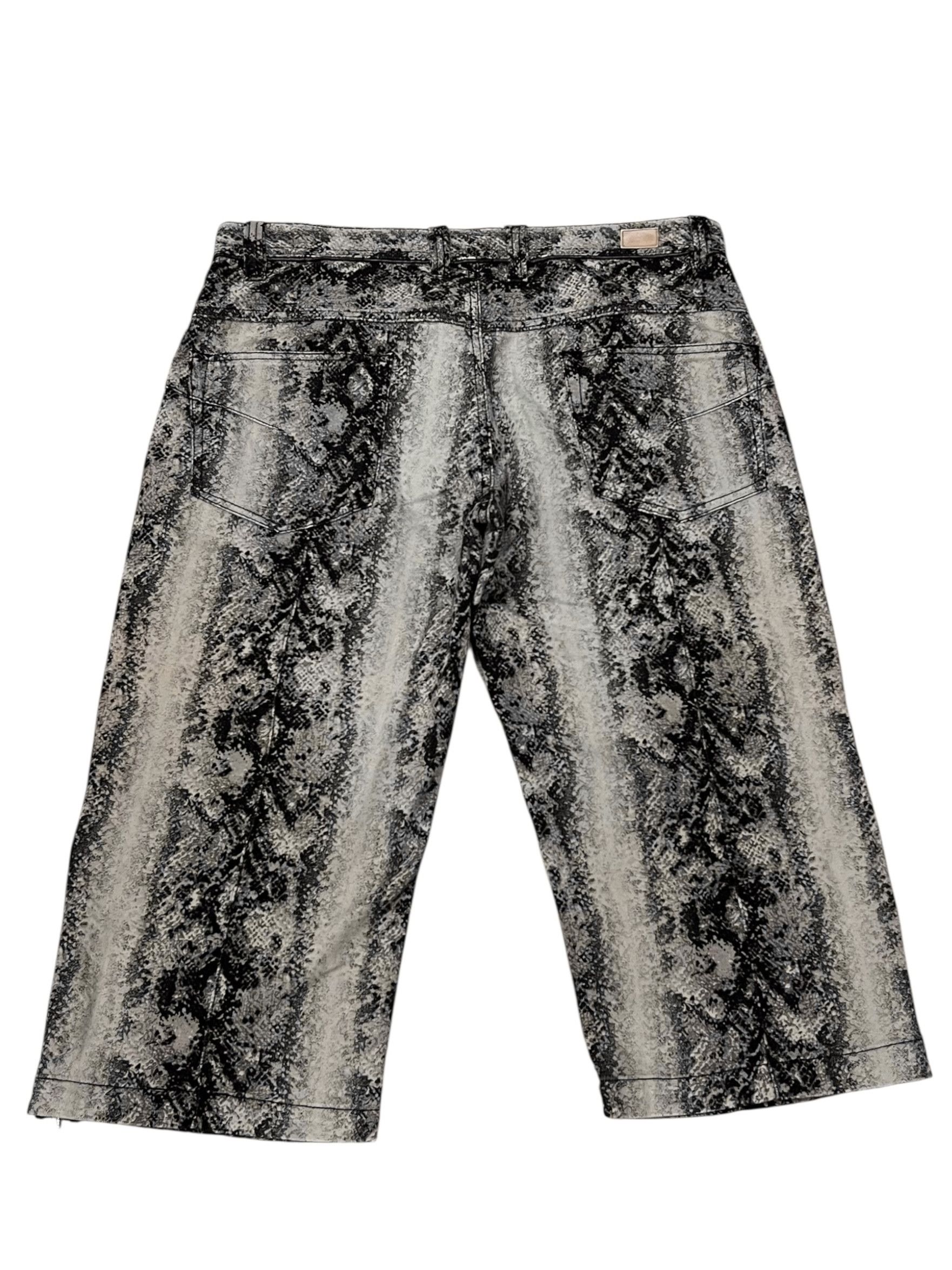 Nicole Club RARE🔥Vintage Nicole Club Snake Skin Python Print 3/4 Pants Size US 32 / EU 48 - 3 Thumbnail