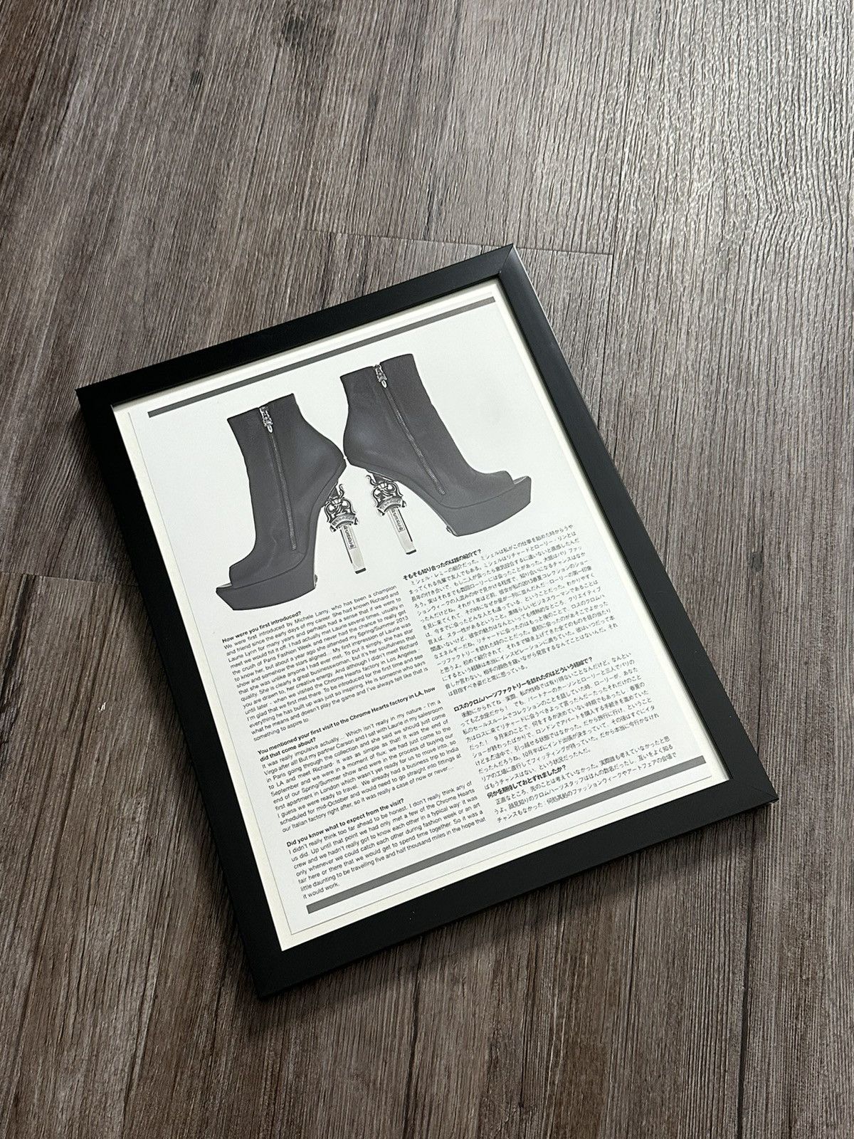 Chrome Hearts 🖤Chrome Hearts🖤 Heels 9x12 Framed Poster Size ONE SIZE - 2 Thumbnail