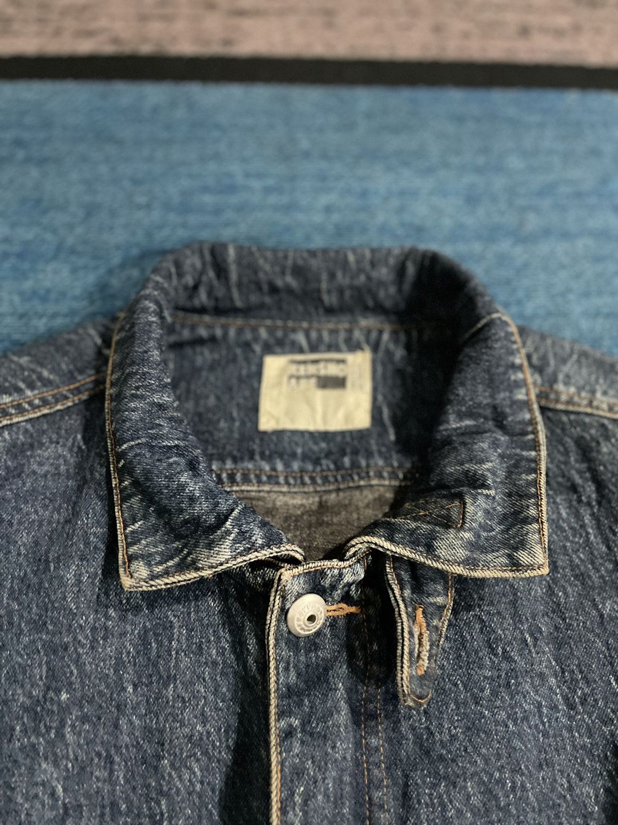 Japanese Brand × Kensho Abe Vintage Kensho Abe Denim Bomber Jacket Size US XL / EU 56 / 4 - 8 Thumbnail