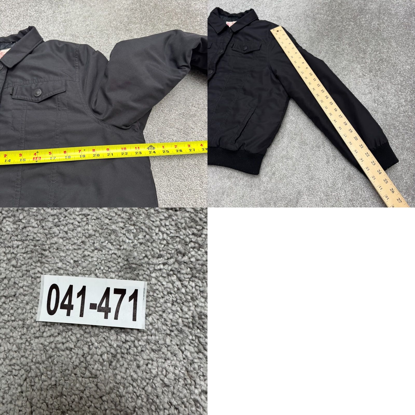 Levi's Levi's Thermore Insulated Quilted Jacket Womens XL Black Padded Snap Button Up Size XL / US 12-14 / IT 48-50 - 10 Thumbnail