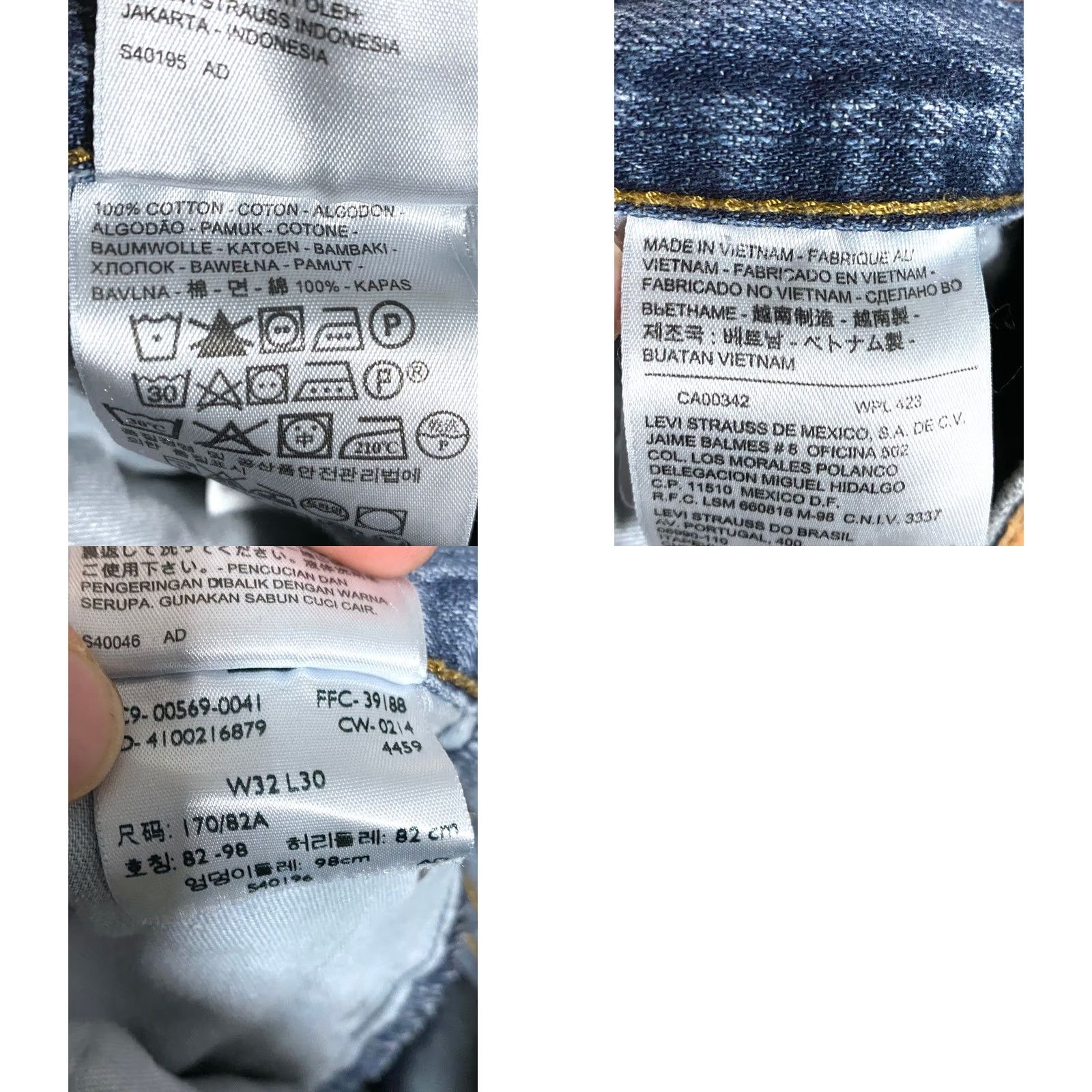 Levi's Levi's 569 Loose Fit Straight Jeans Mens 33x27.5 Distressed Ripped Grunge Y2K Jeans Men Denim Blue 5-Pocket Size US 32 / EU 48 - 8 Thumbnail