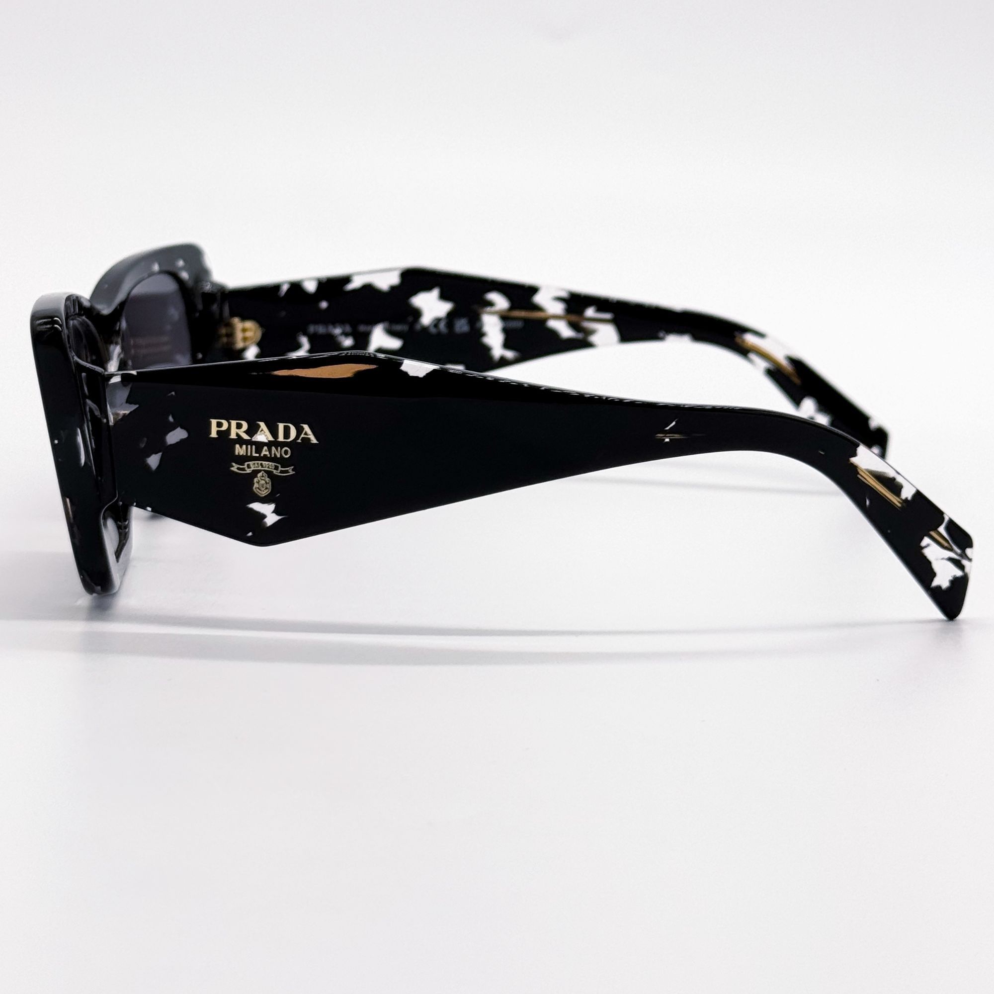 Prada NEW PRADA SUNGLASSES PR08YS 15S5Z1 BLACK PR 08YS, SPR 08Y Size ONE SIZE - 7 Thumbnail
