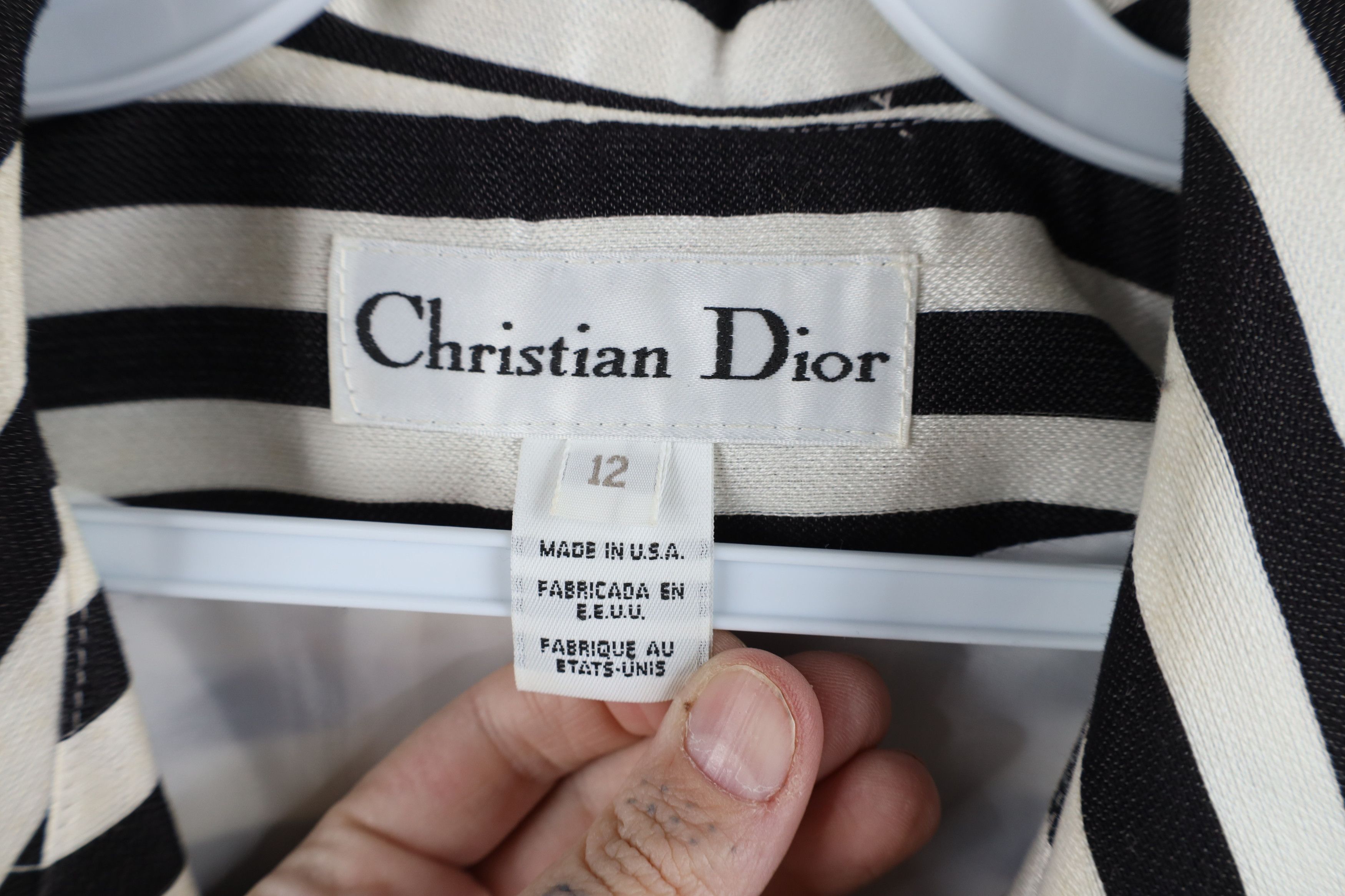 Christian Dior Monsieur × Vintage Vintage 90s Christian Dior Short Sleeve Blazer Suit Jacket Size XL / US 12-14 / IT 48-50 - 9 Thumbnail