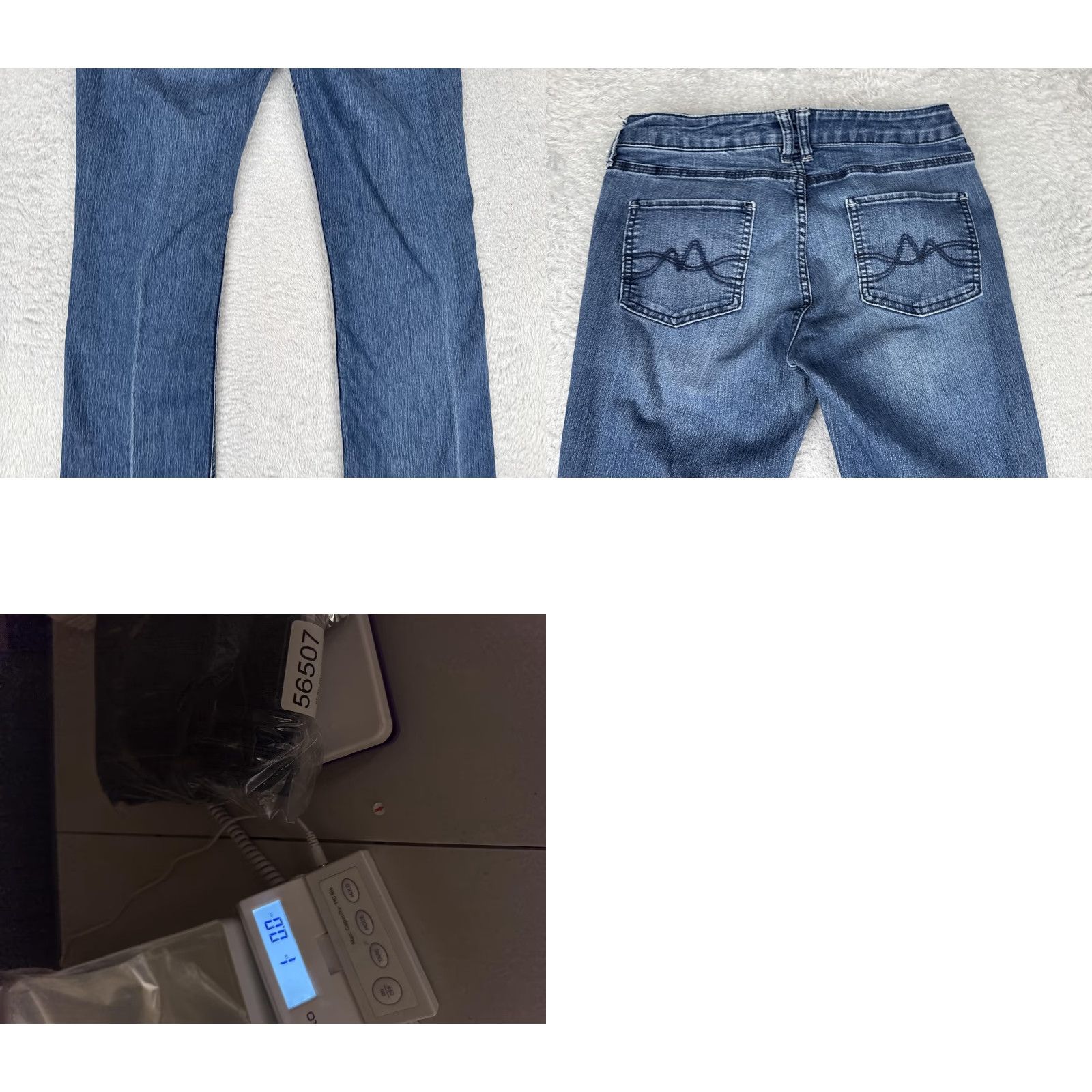 Vintage NY & C Jeans Womens 4 Bootcut Denim Blue Medium Wash 26x31 Stretch Curvy 5-Pocket Zipper Button Logo Embroidered Vintage No Size 27" / US 4 / IT 40 - 10 Thumbnail