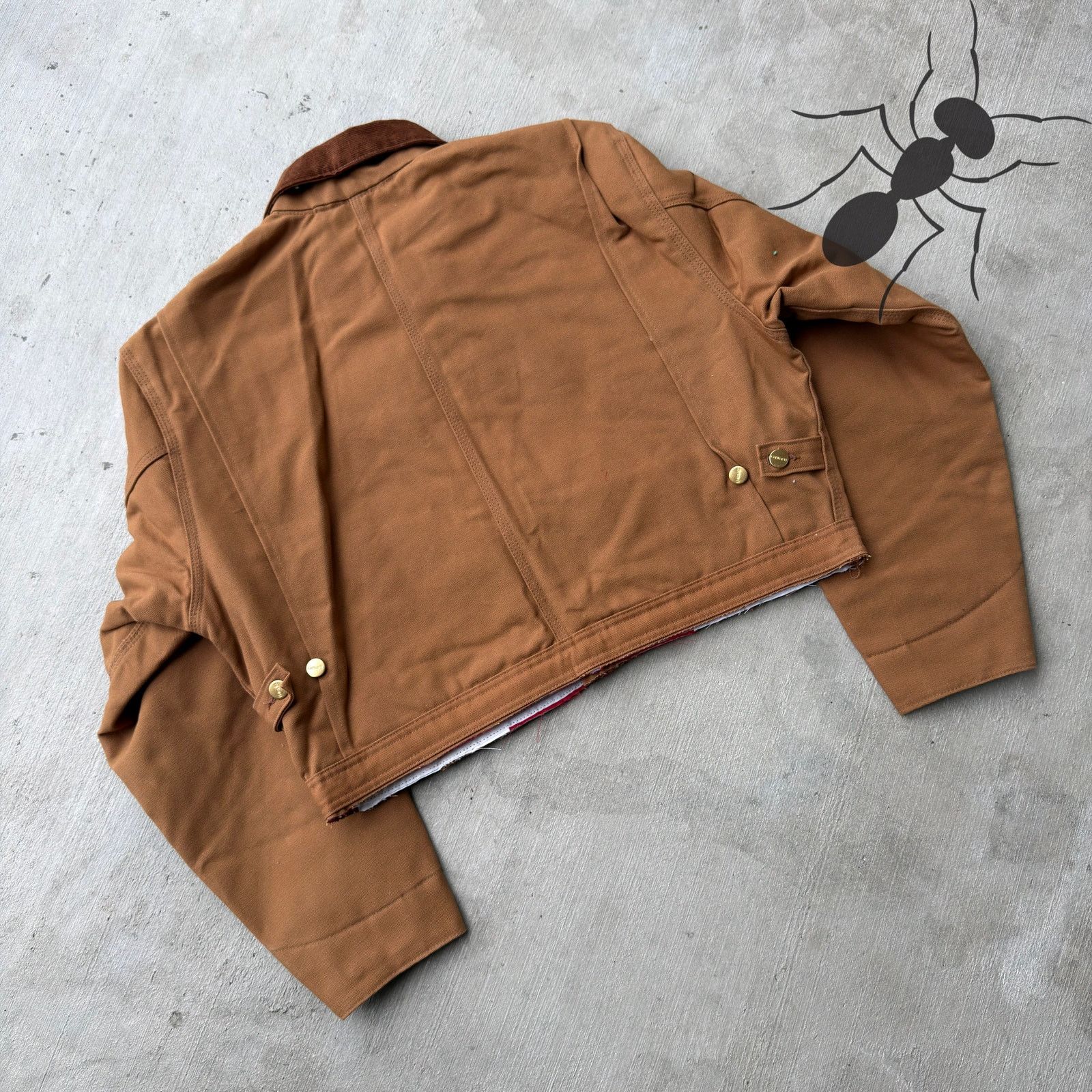Carhartt × Vintage Carhartt brown cropped Detroit style work wear jacket Size US M / EU 48-50 / 2 - 7 Thumbnail