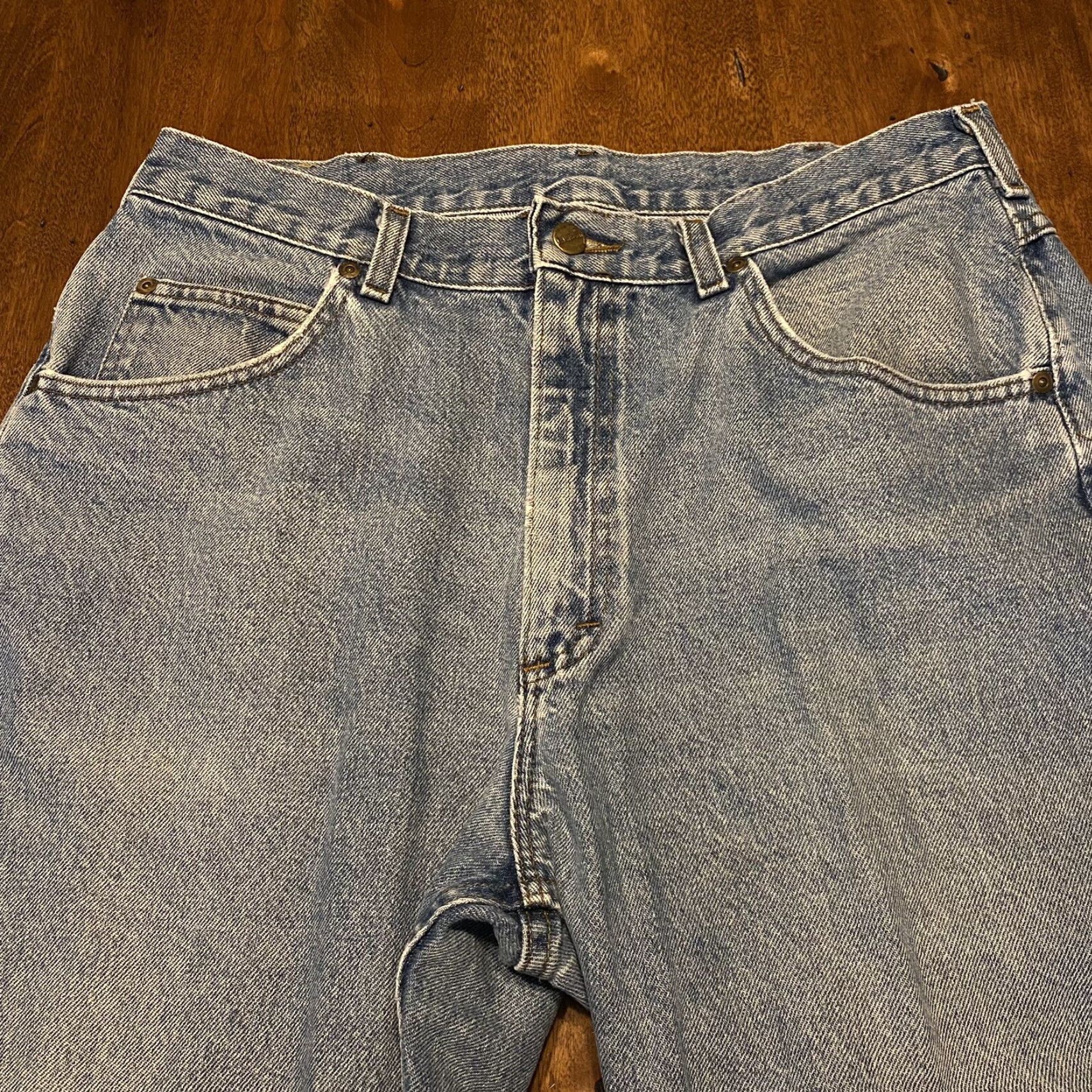 Vintage VINTAGE L.L. Bean Jeans Mens 36x32 Denim Pants Flat Front Straight Leg Outdoors Men Size US 36 / EU 52 - 2 Thumbnail