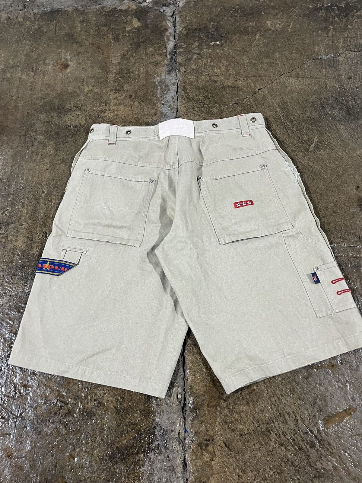 Carhartt × JNCO × Vintage Crazy Vintage Y2K Raider Carpenter Shorts Baggy Skater JNCO Size US 32 / EU 48 - 3 Thumbnail