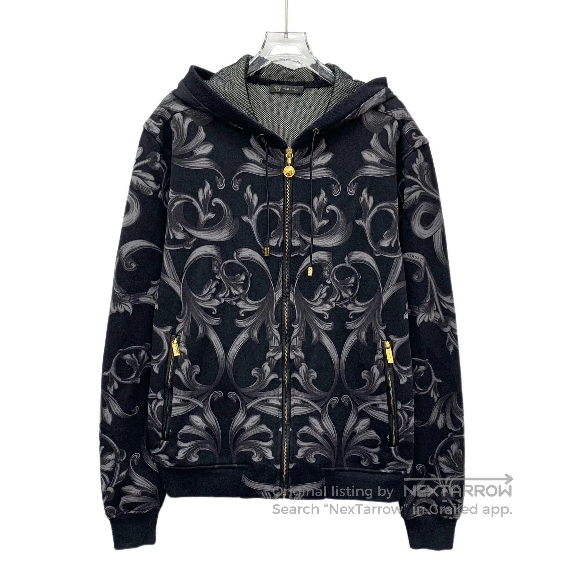 Versace Versace Floral Print Zip Hoodie. Size US M / EU 48-50 / 2 - 1 Thumbnail